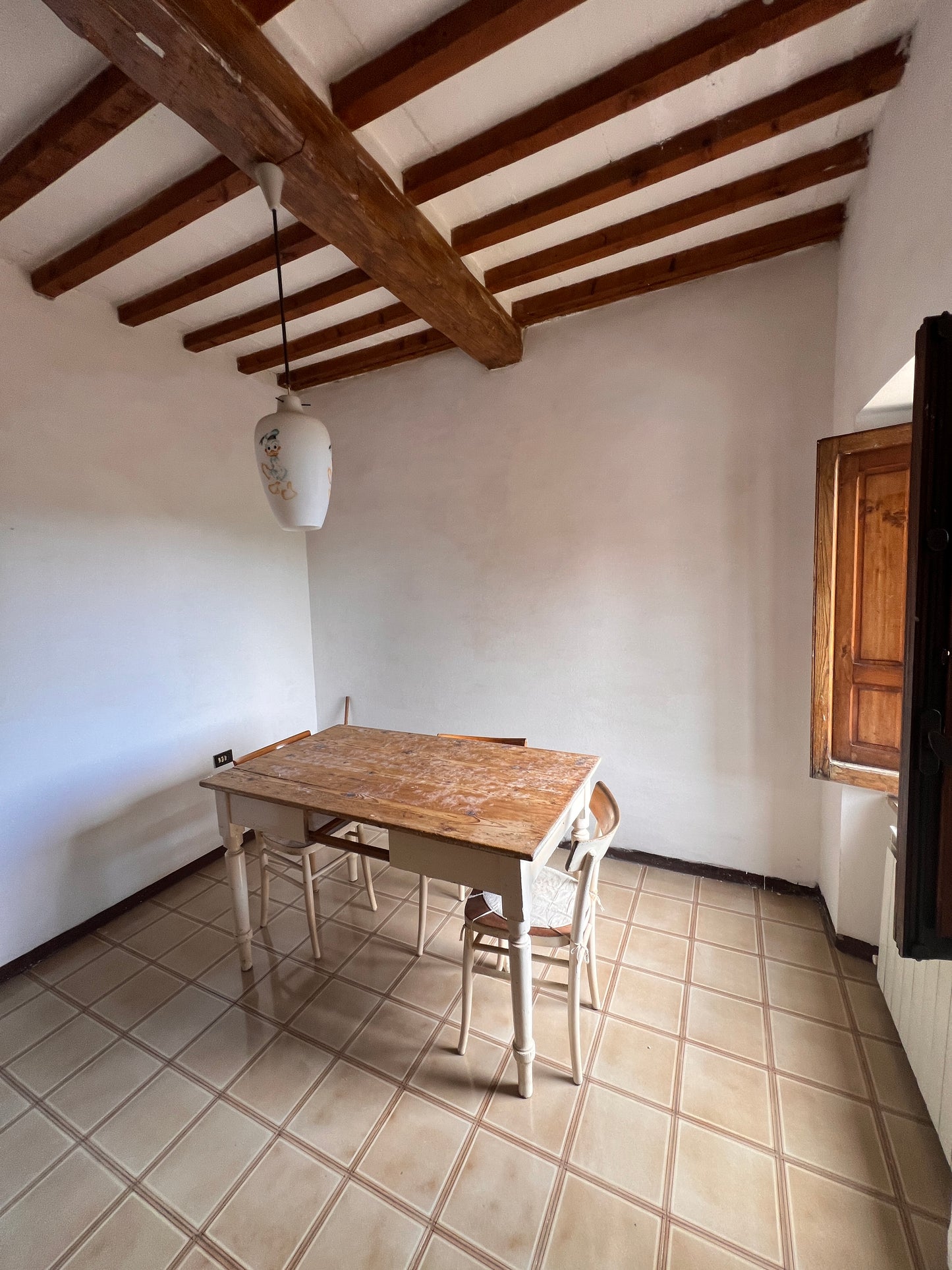 Two bedrooms, garden, balcony, big cellar and storage