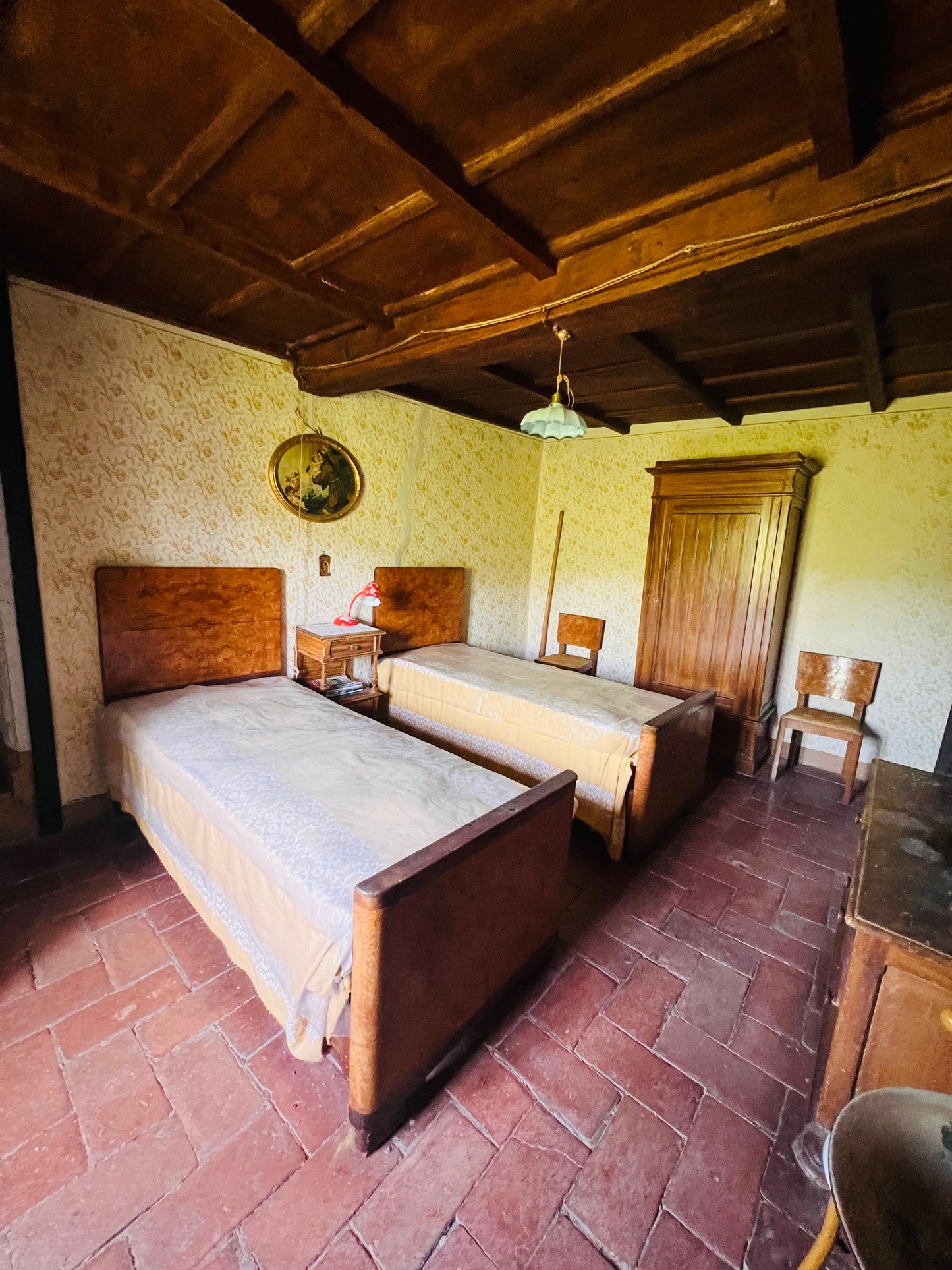 Typical country side house with land
