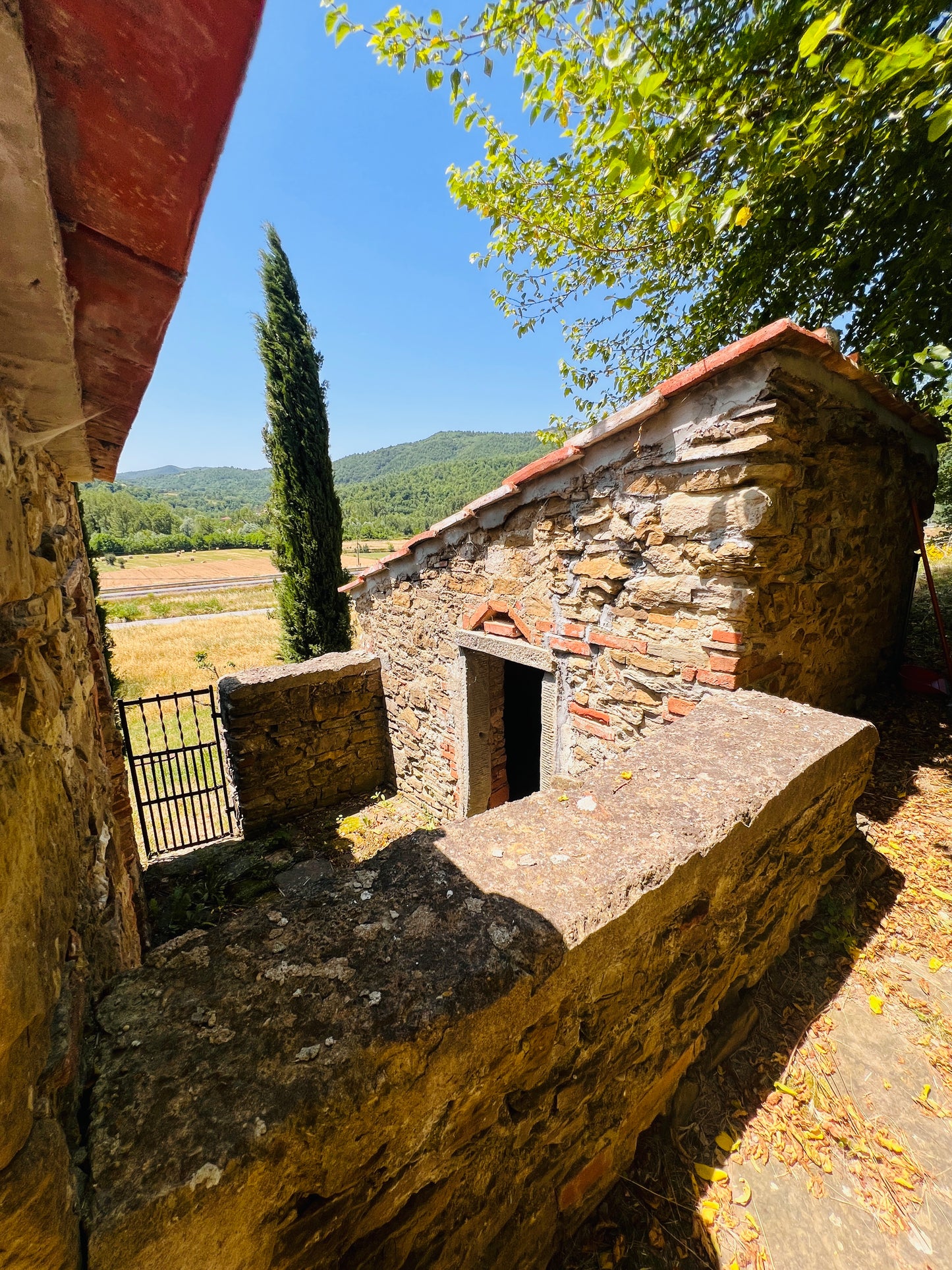 Typical country side house with land