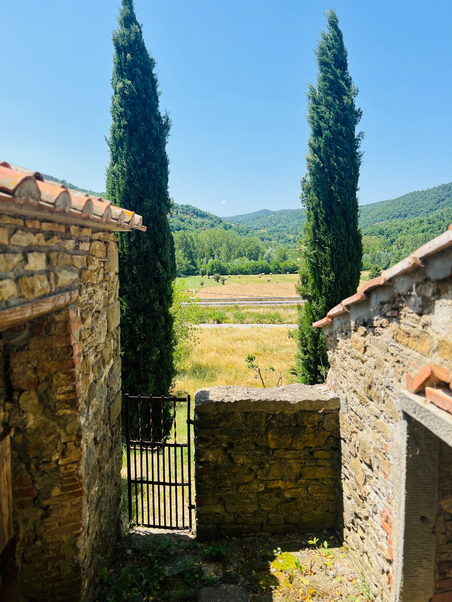 Typical country side house with land