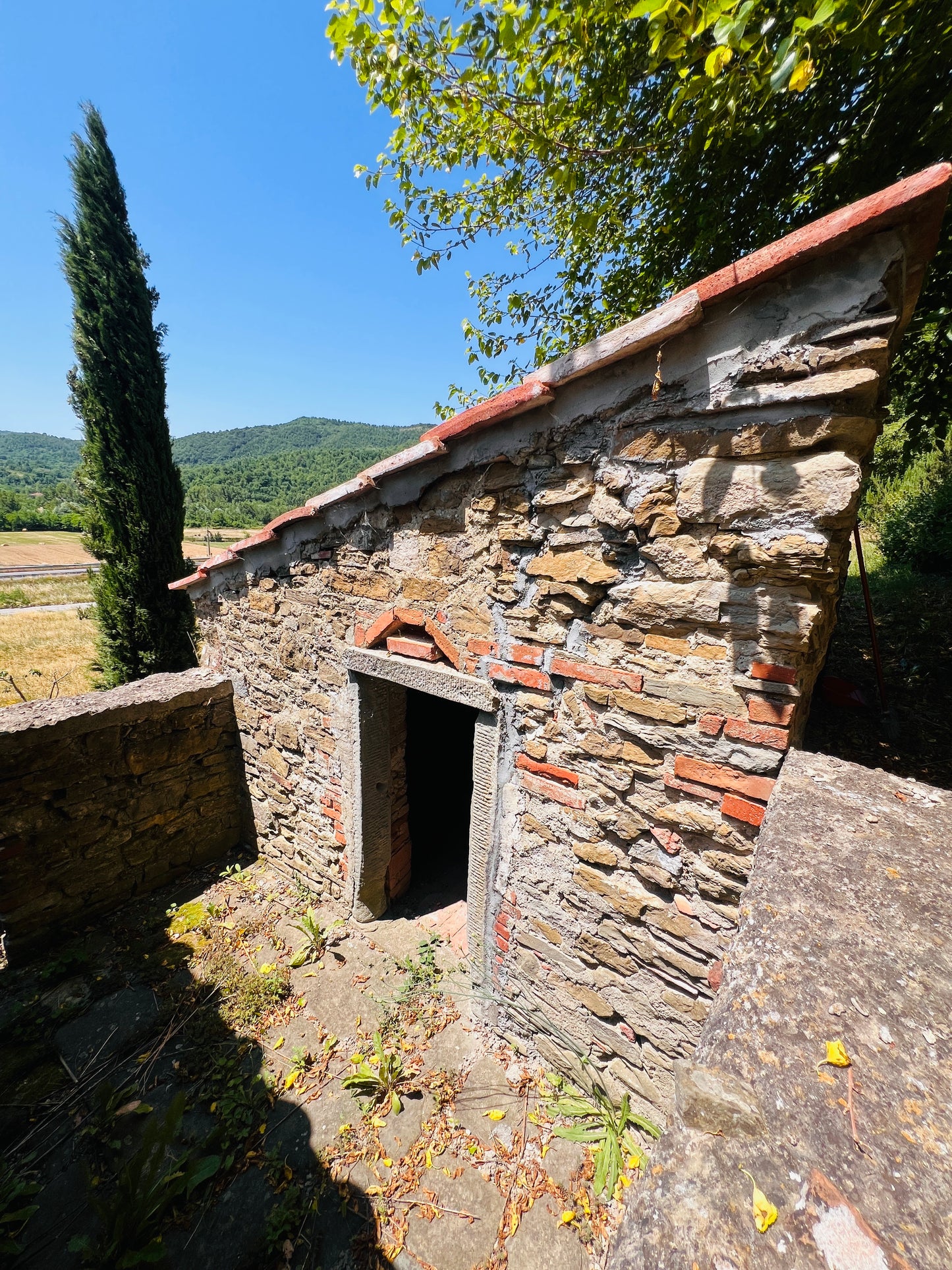 Typical country side house with land