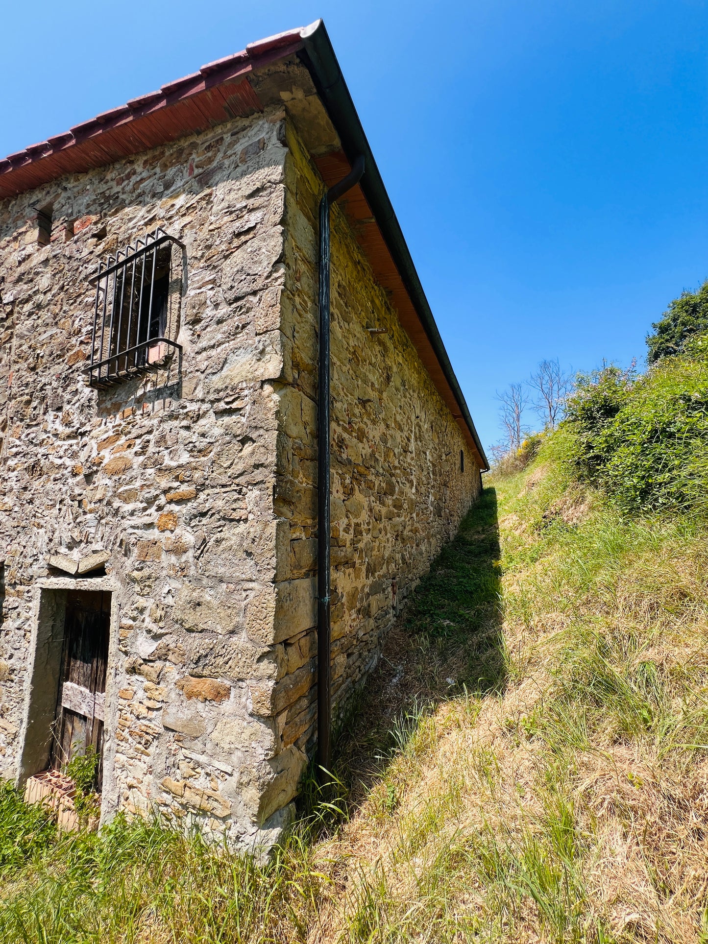 Typical country side house with land