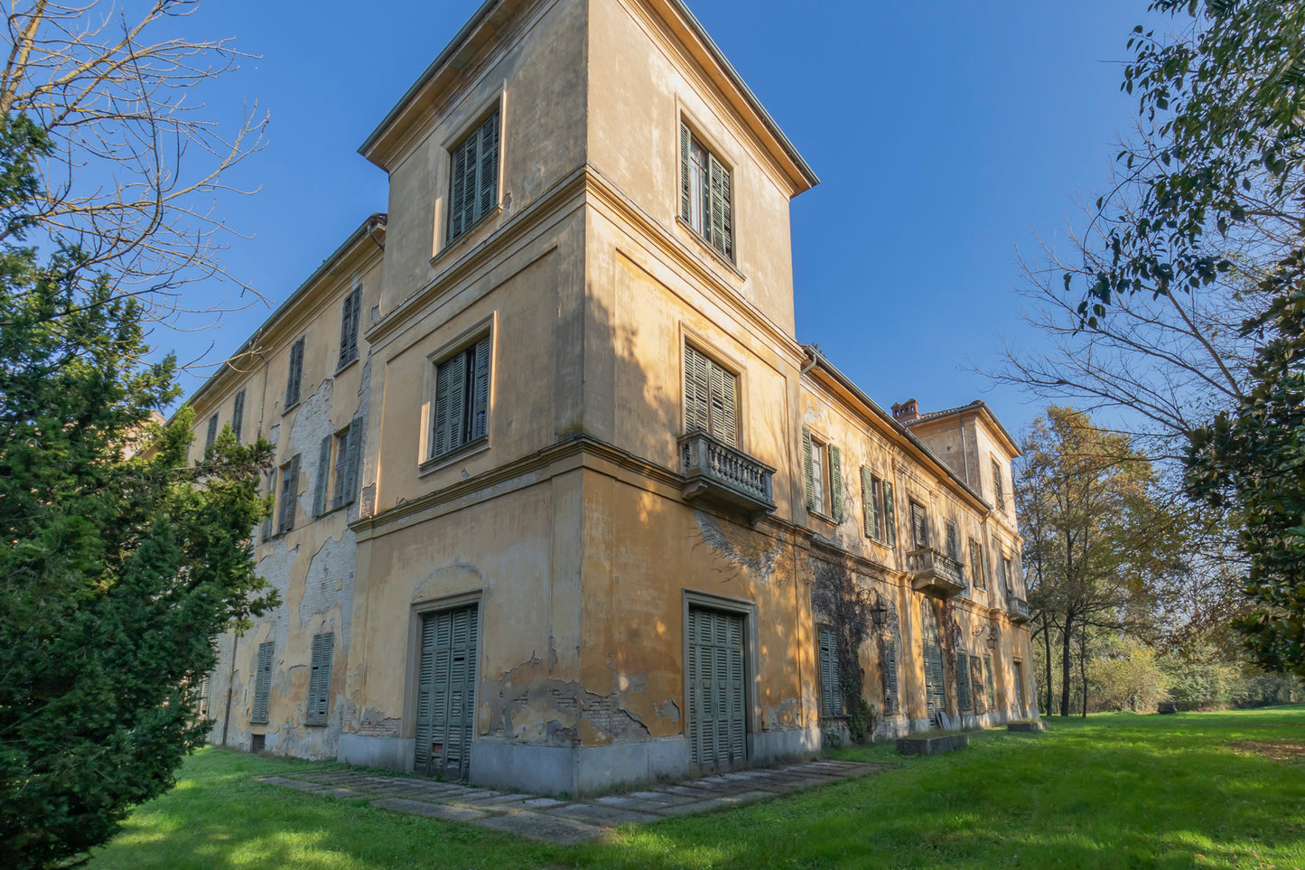 Historic building with church