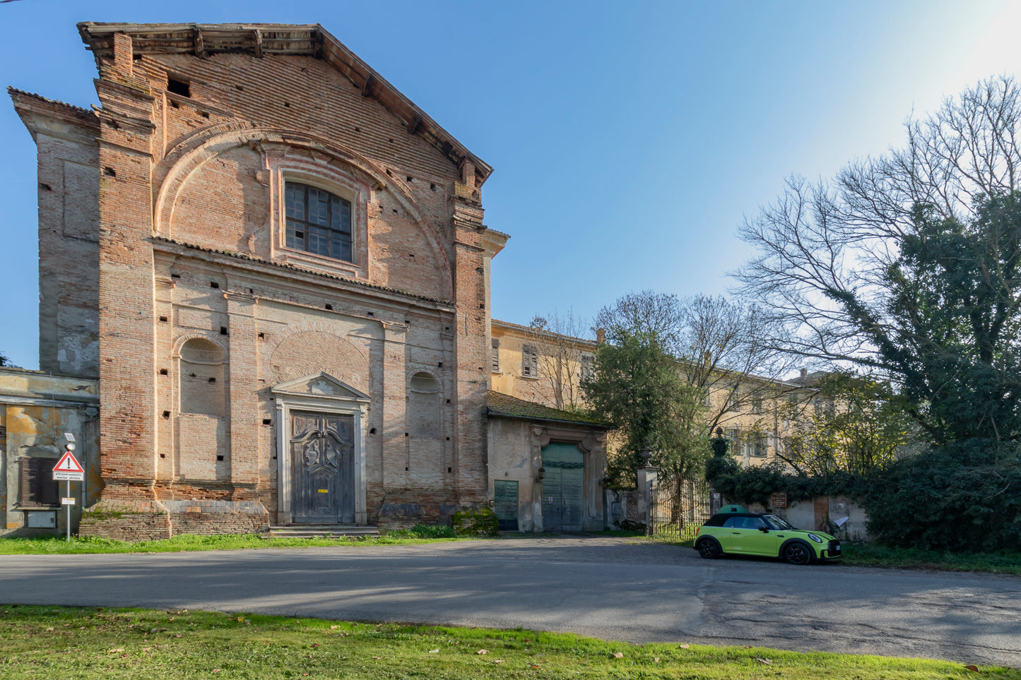 Historic building with church