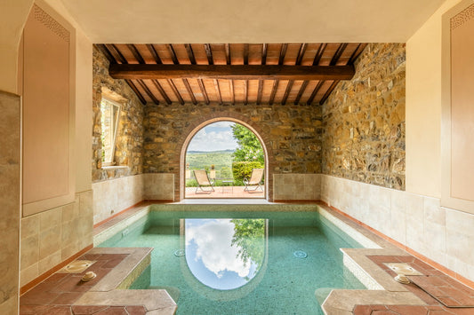 Palace with indoor pool