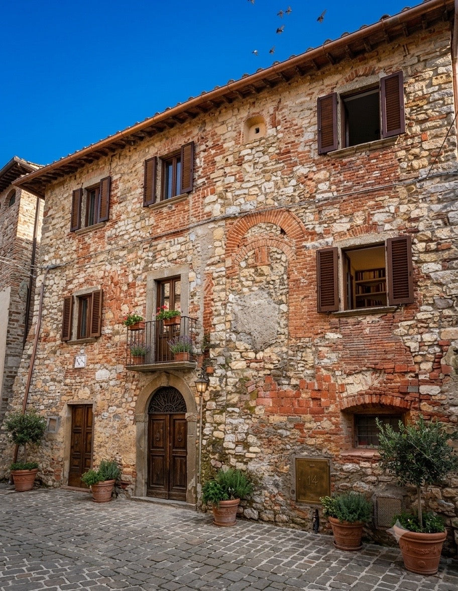 Historic building in the middle of the village
