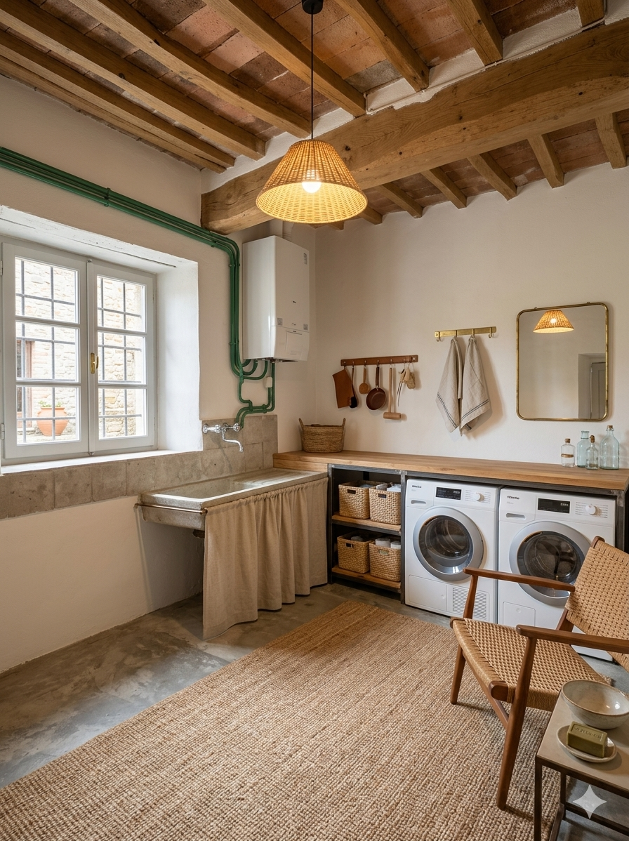 Two bedrooms, garden, balcony, big cellar and storage