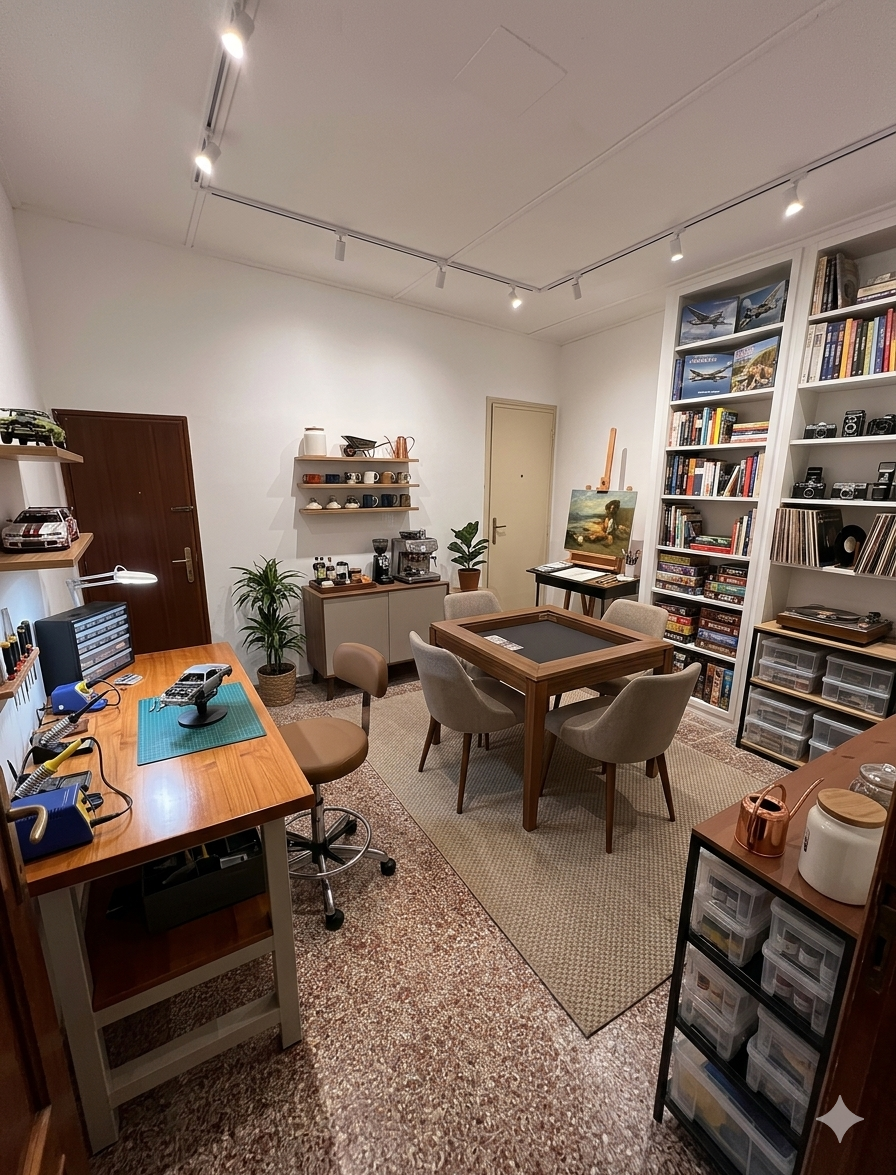 Two bedrooms, garden, balcony, big cellar and storage