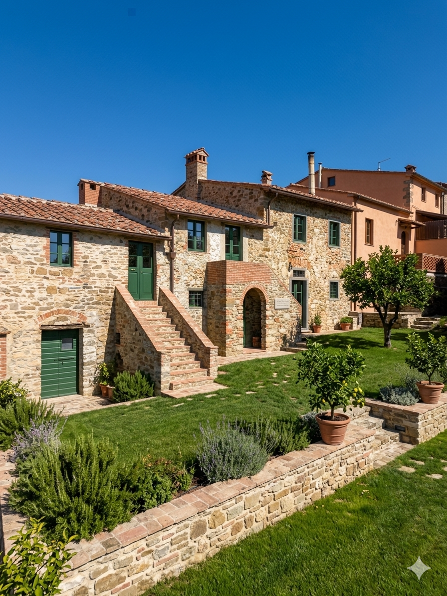 Historic Property Complex on the Chianti Road - 18th-Century Mill to Be Renovated