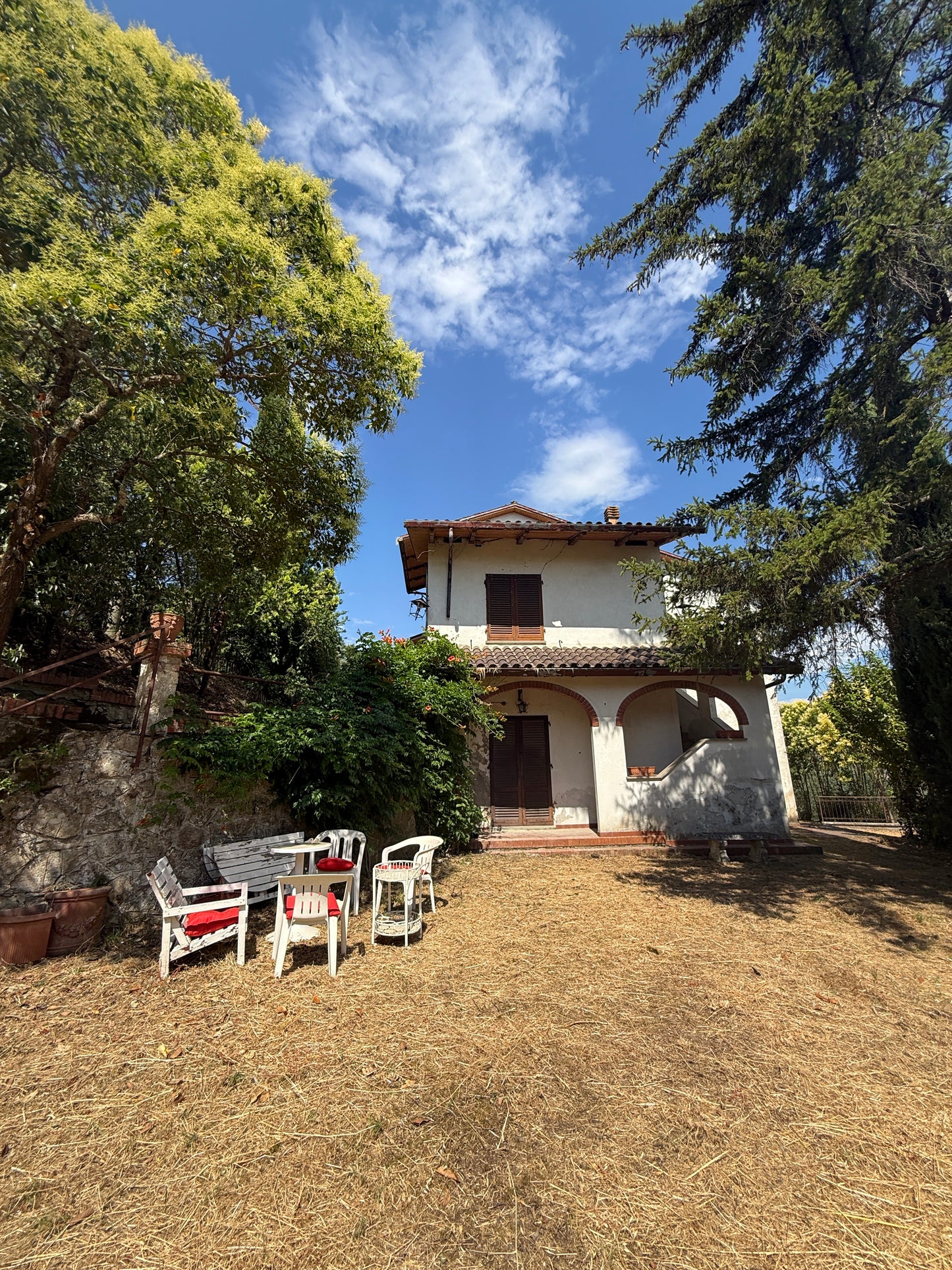 Villa near Arezzo centre with wineyard