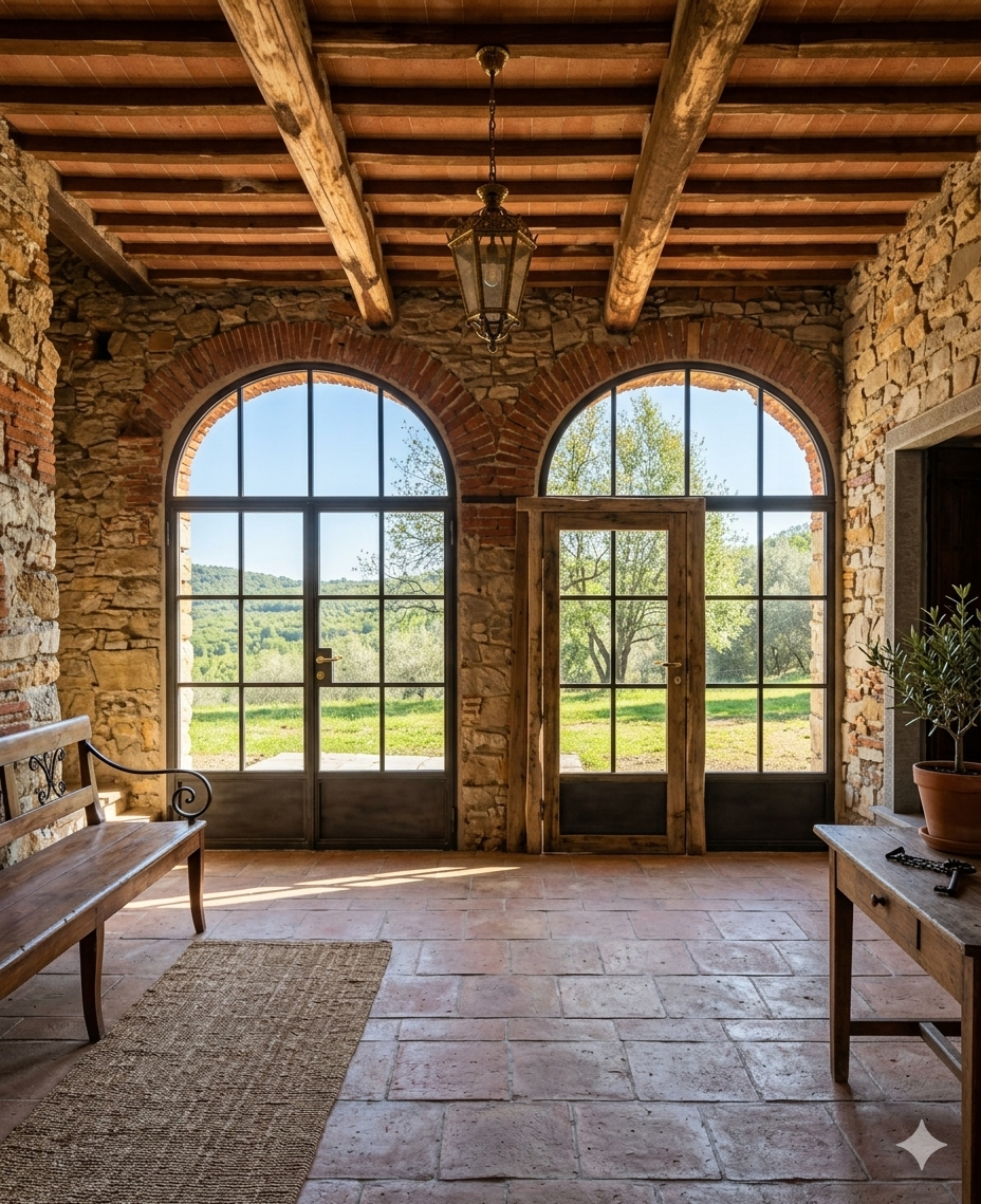 Unfinished stone Leopoldina with panoramic view