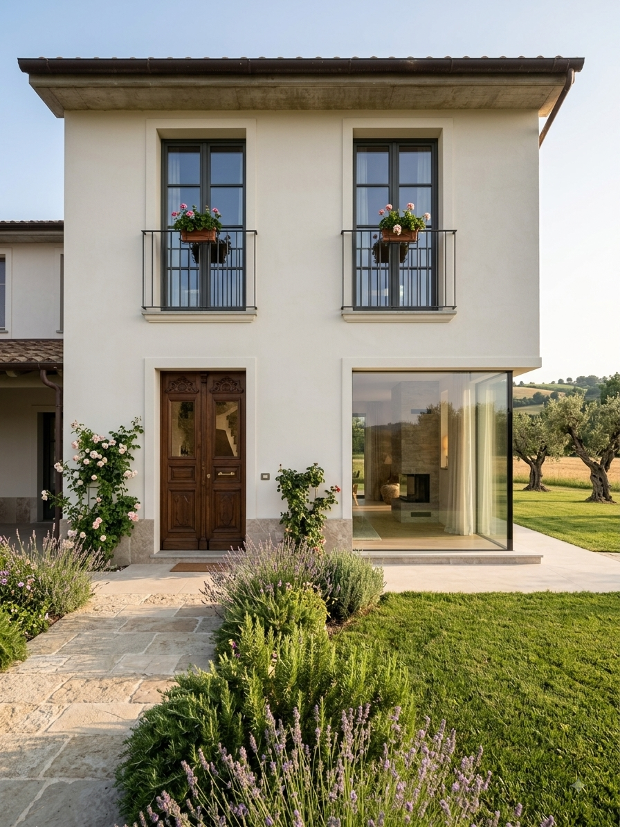 Detached house, new construction - unfinished, free on three sides