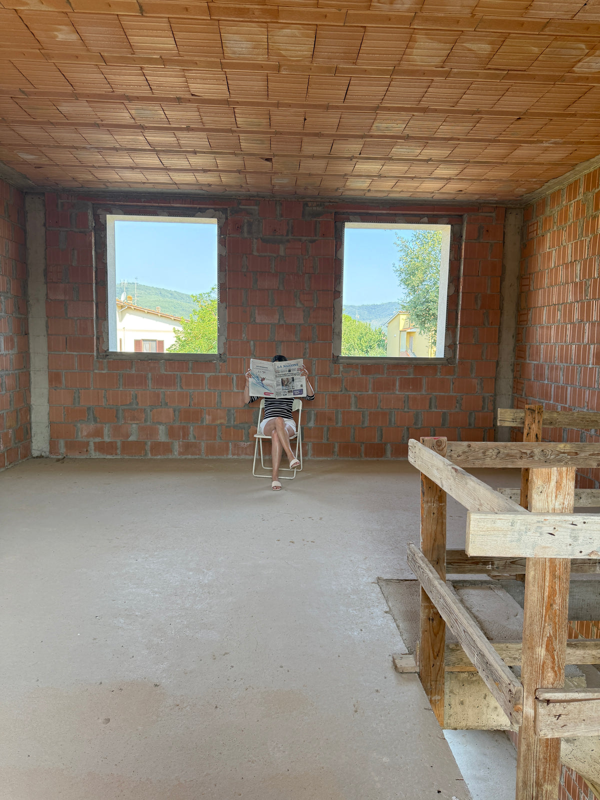 Detached house, new construction - unfinished, free on three sides