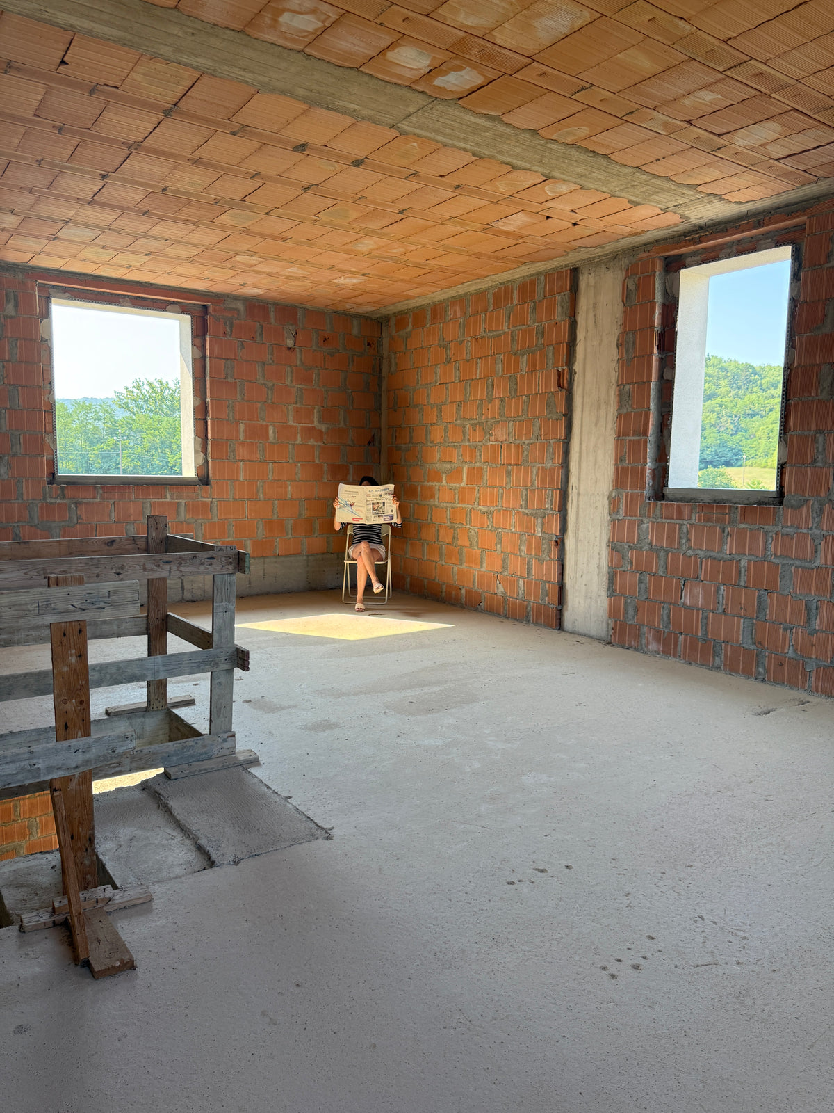 Detached house, new construction - unfinished, free on three sides