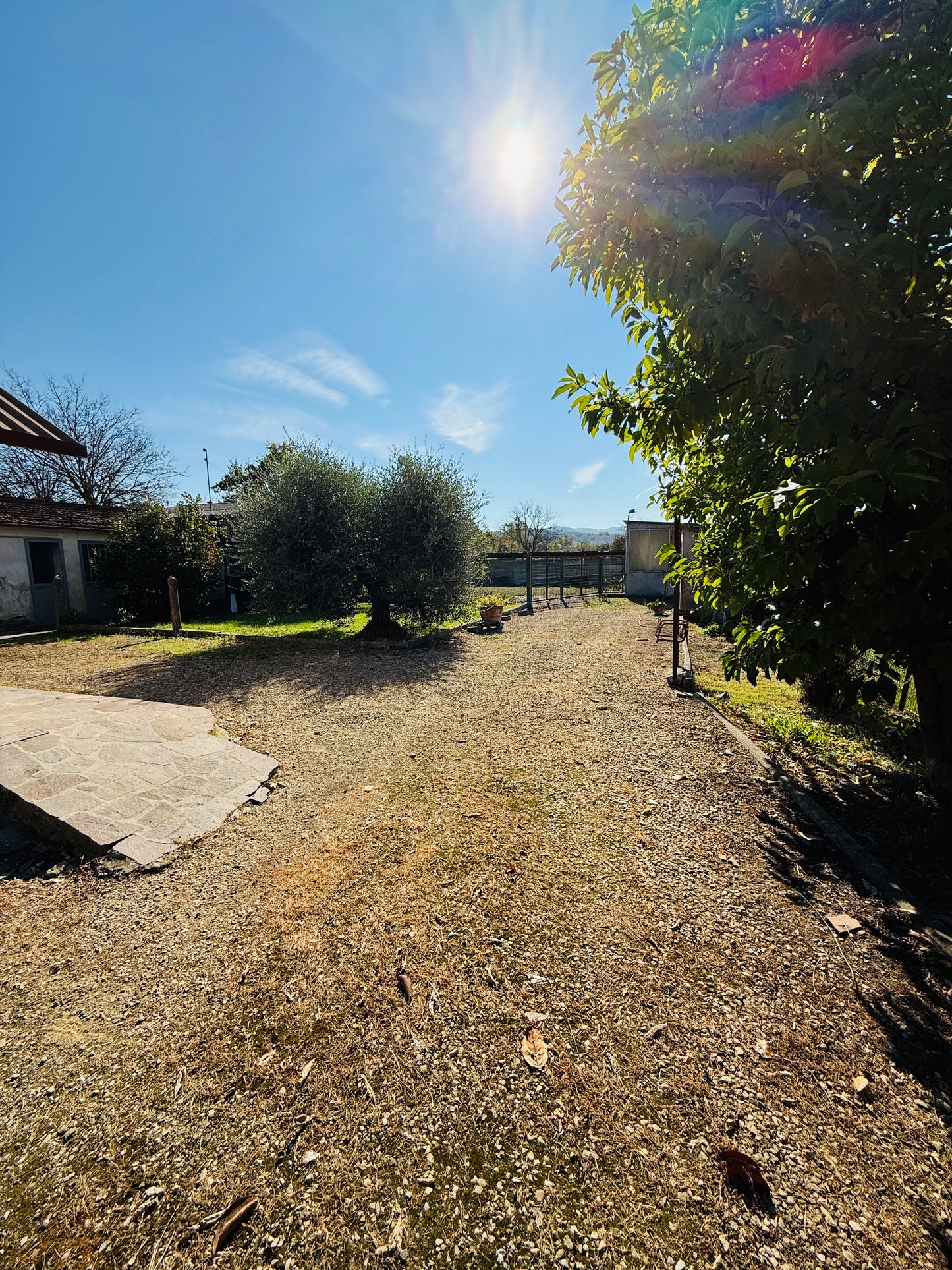 Detached house with garage, warehouse and outdoor space