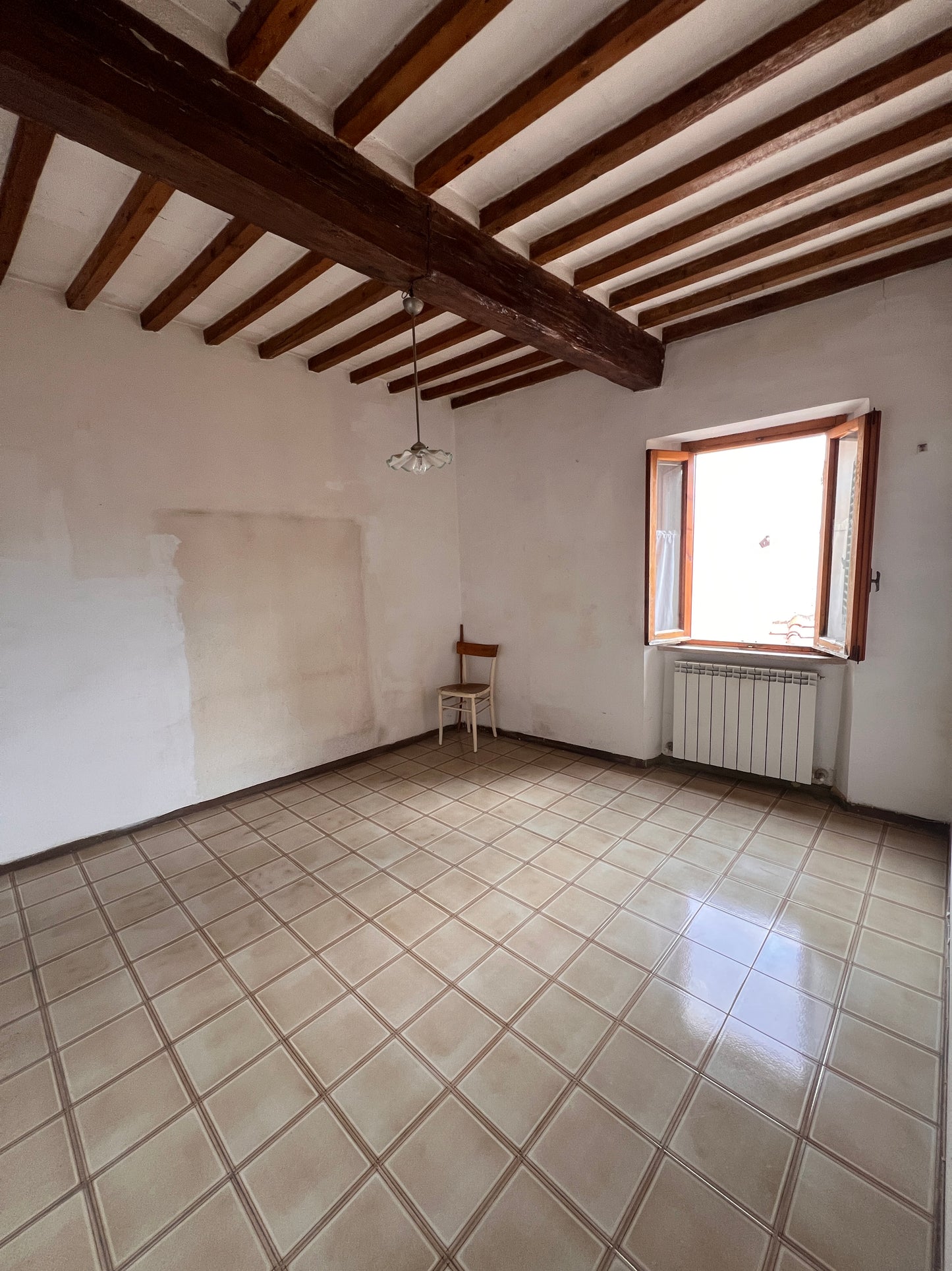 Two bedrooms, garden, balcony, big cellar and storage