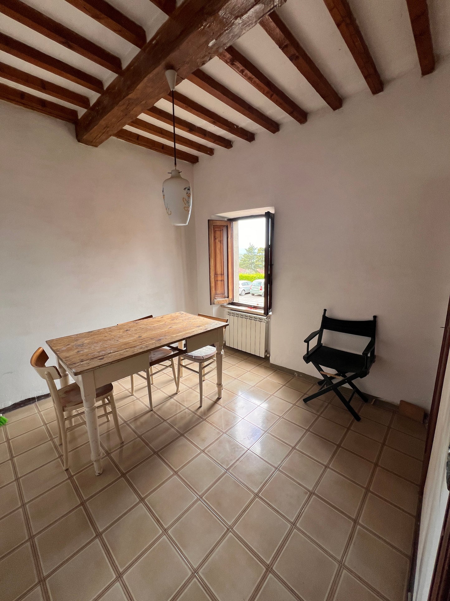 Two bedrooms, garden, balcony, big cellar and storage