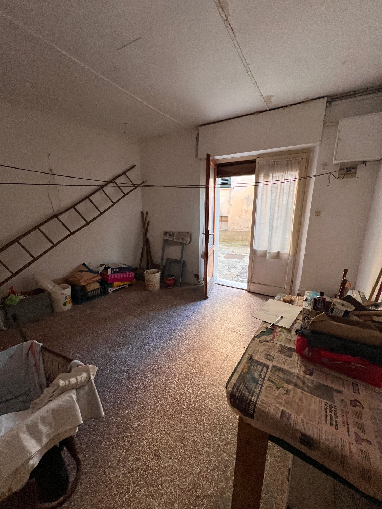 Two bedrooms, garden, balcony, big cellar and storage