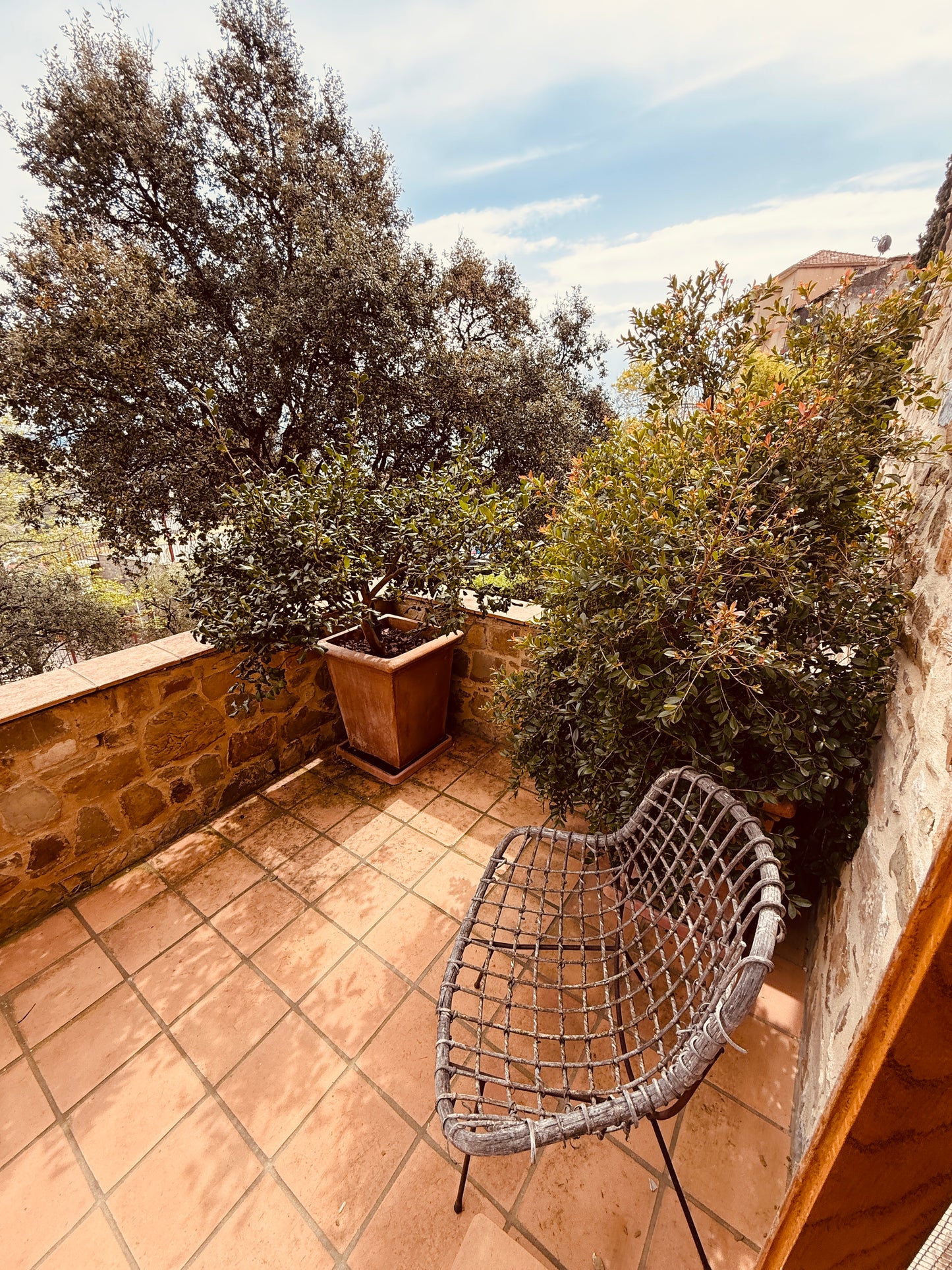 Renovated stone tower with a sea view