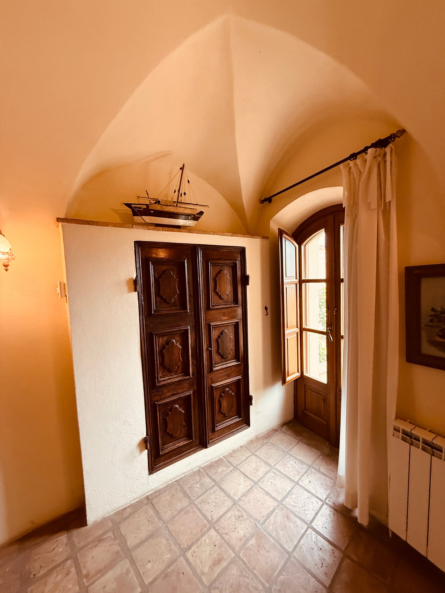 Renovated stone tower with a sea view