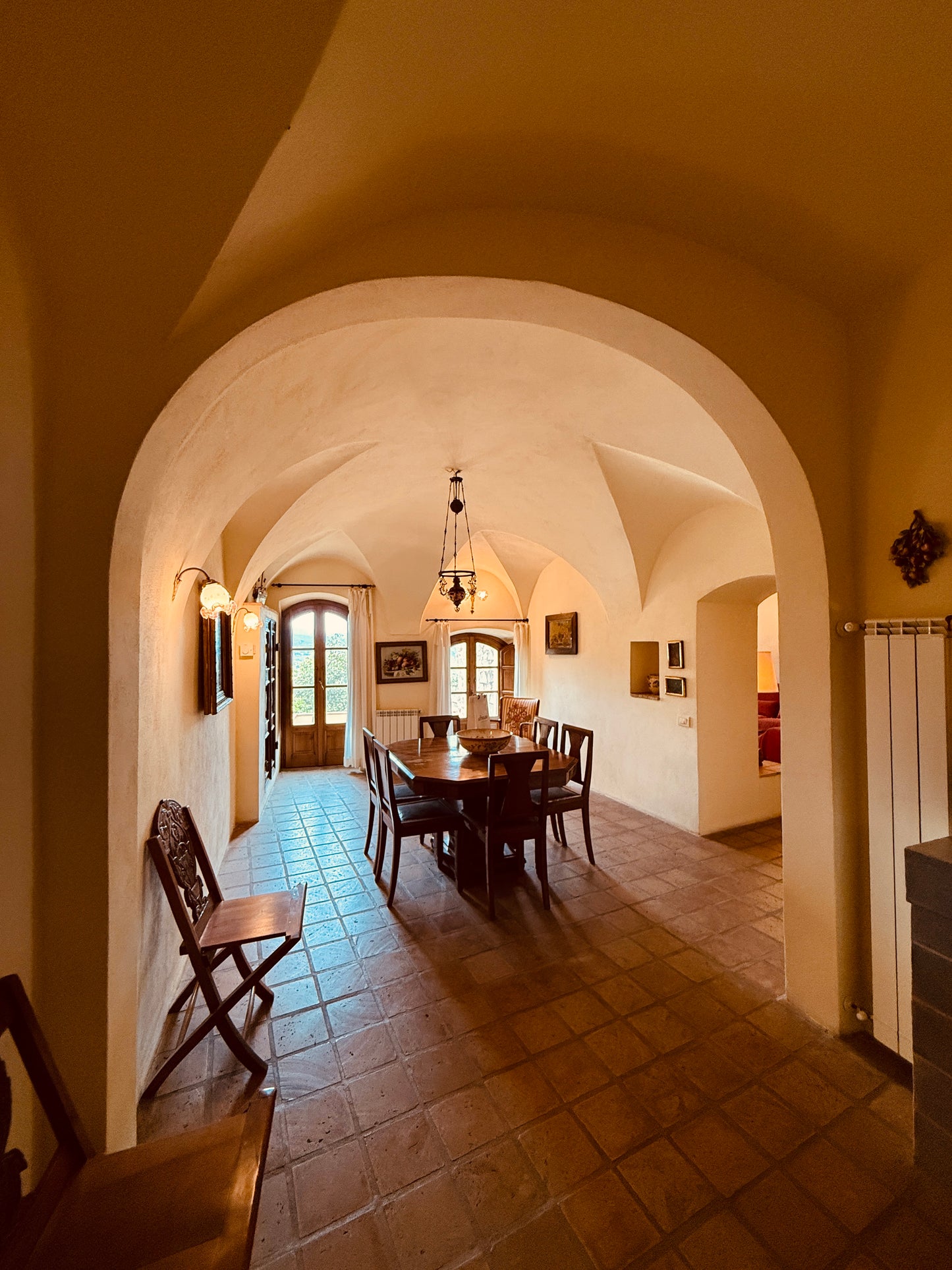 Renovated stone tower with a sea view