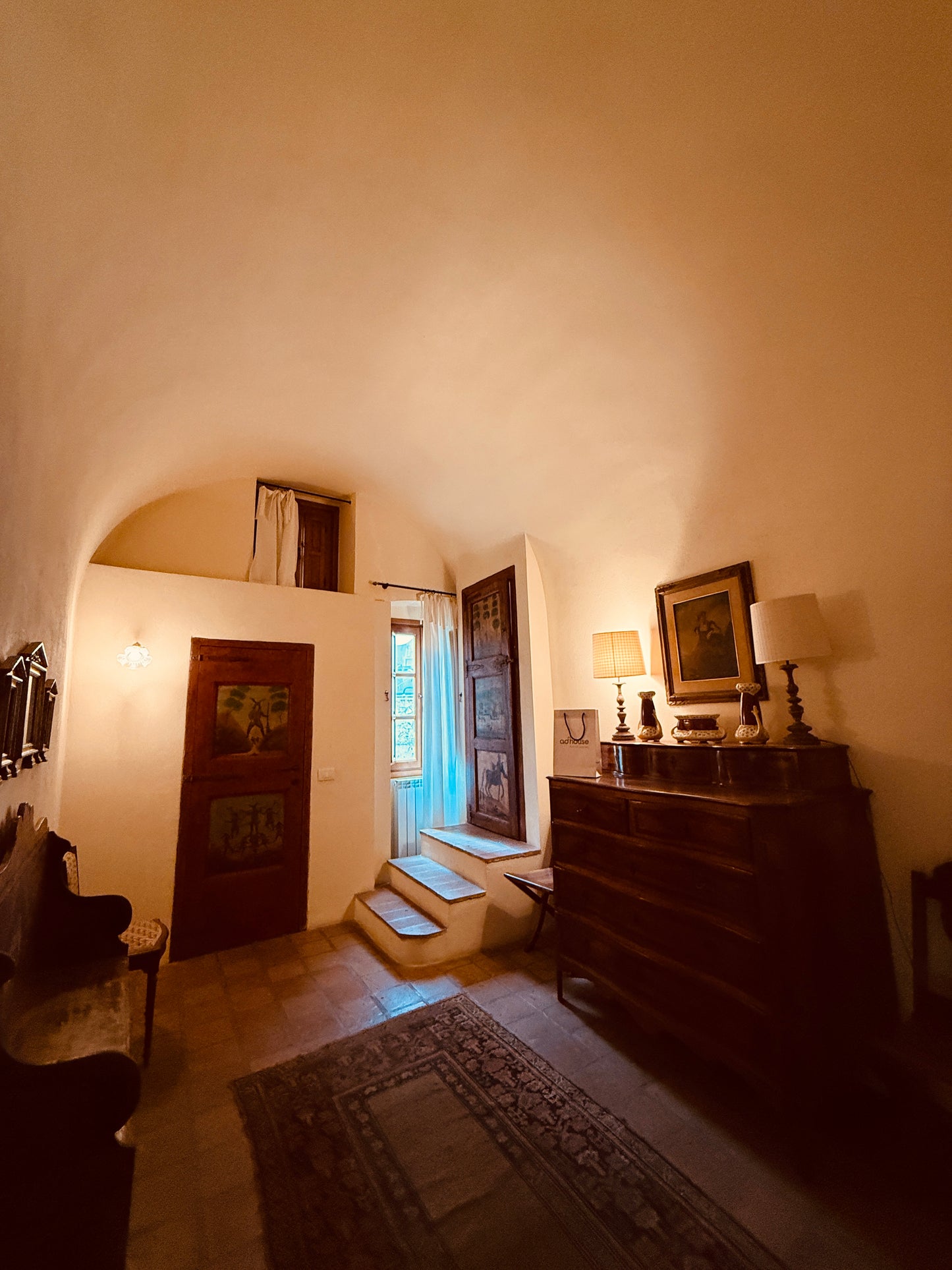Renovated stone tower with a sea view