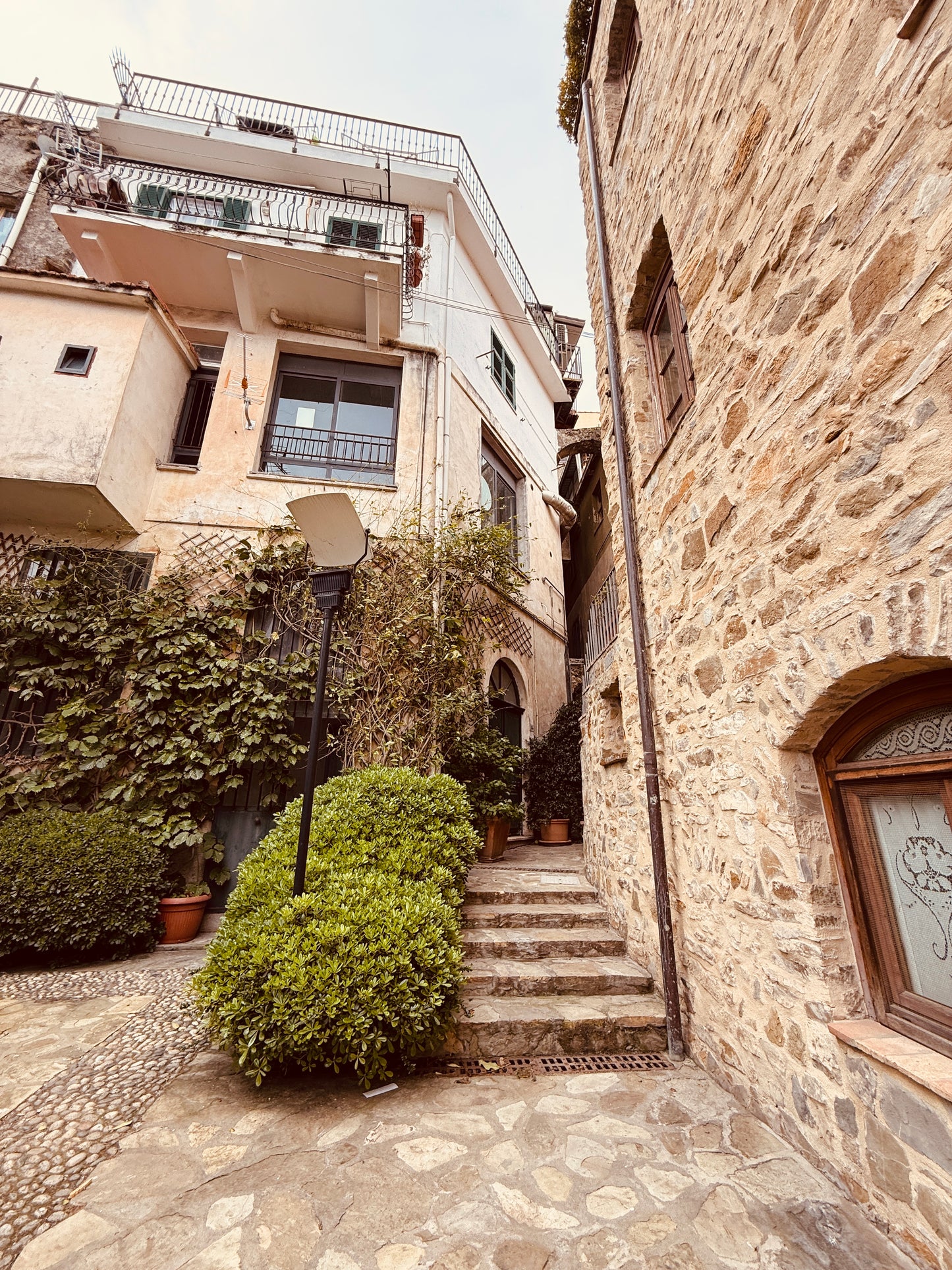 Renovated stone tower with a sea view