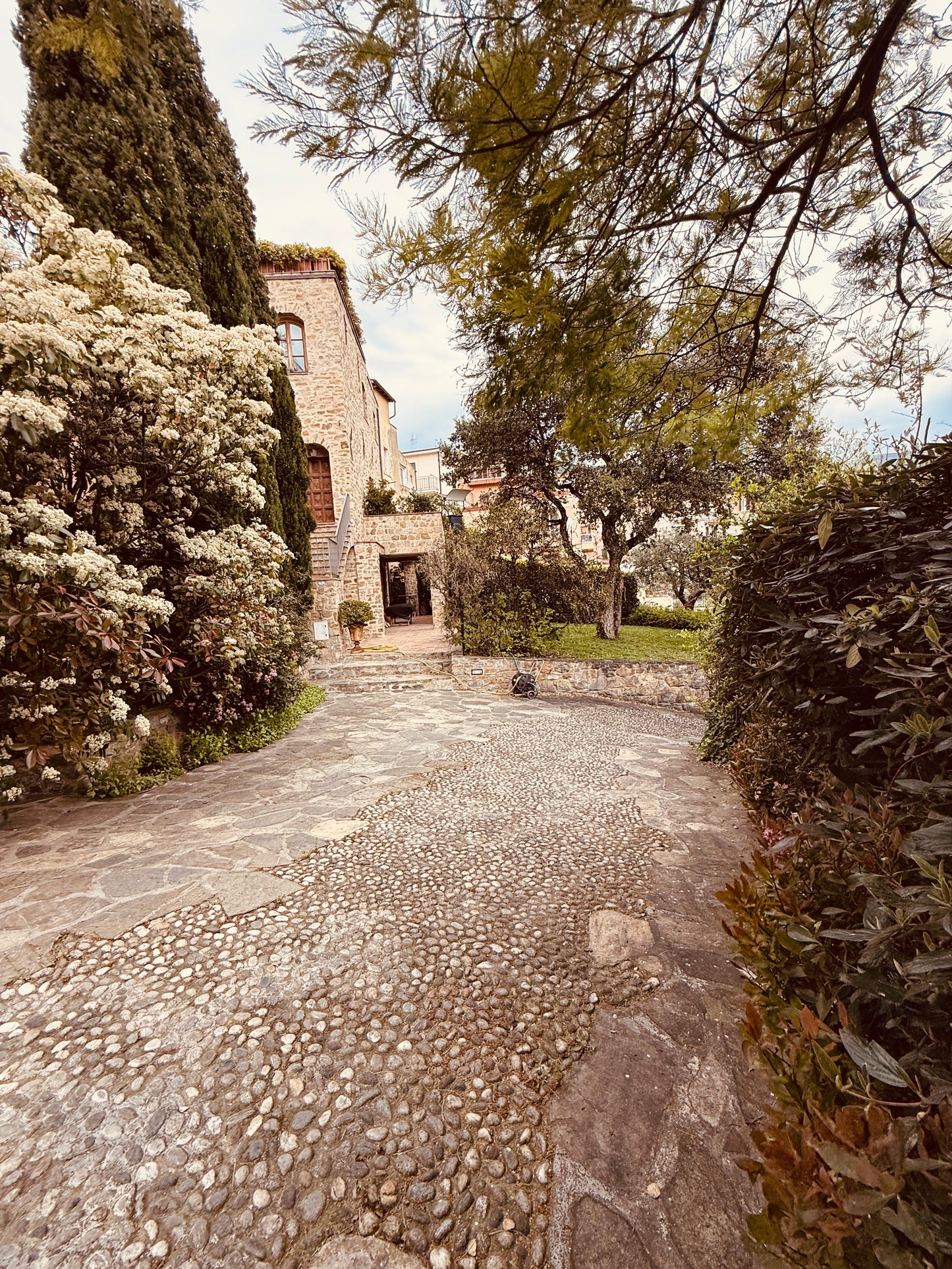 Renovated stone tower with a sea view