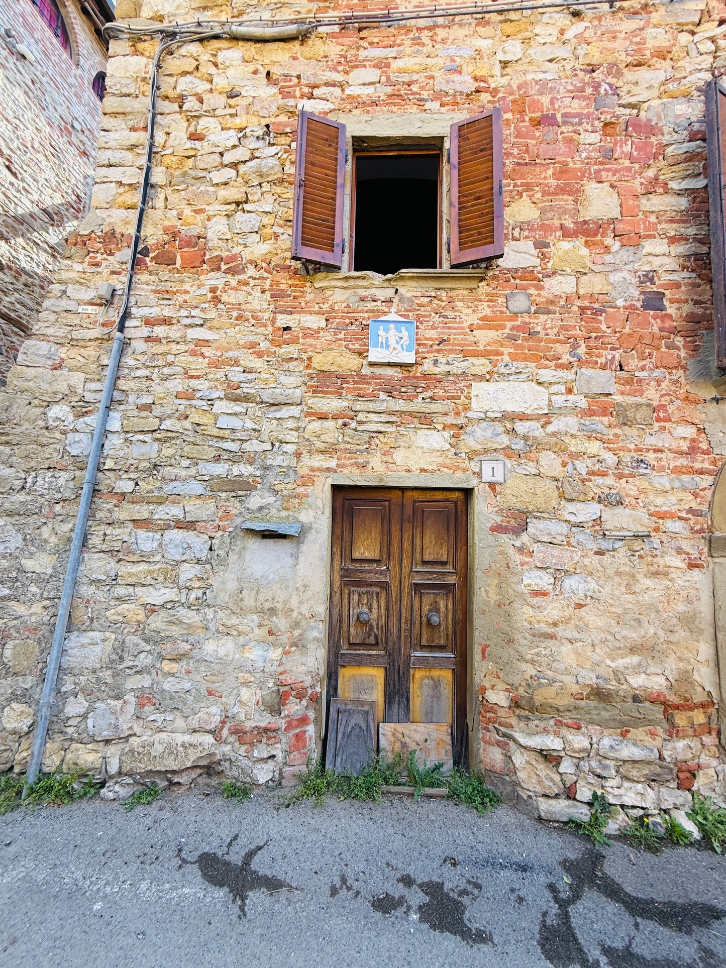 Historic building in the middle of the village
