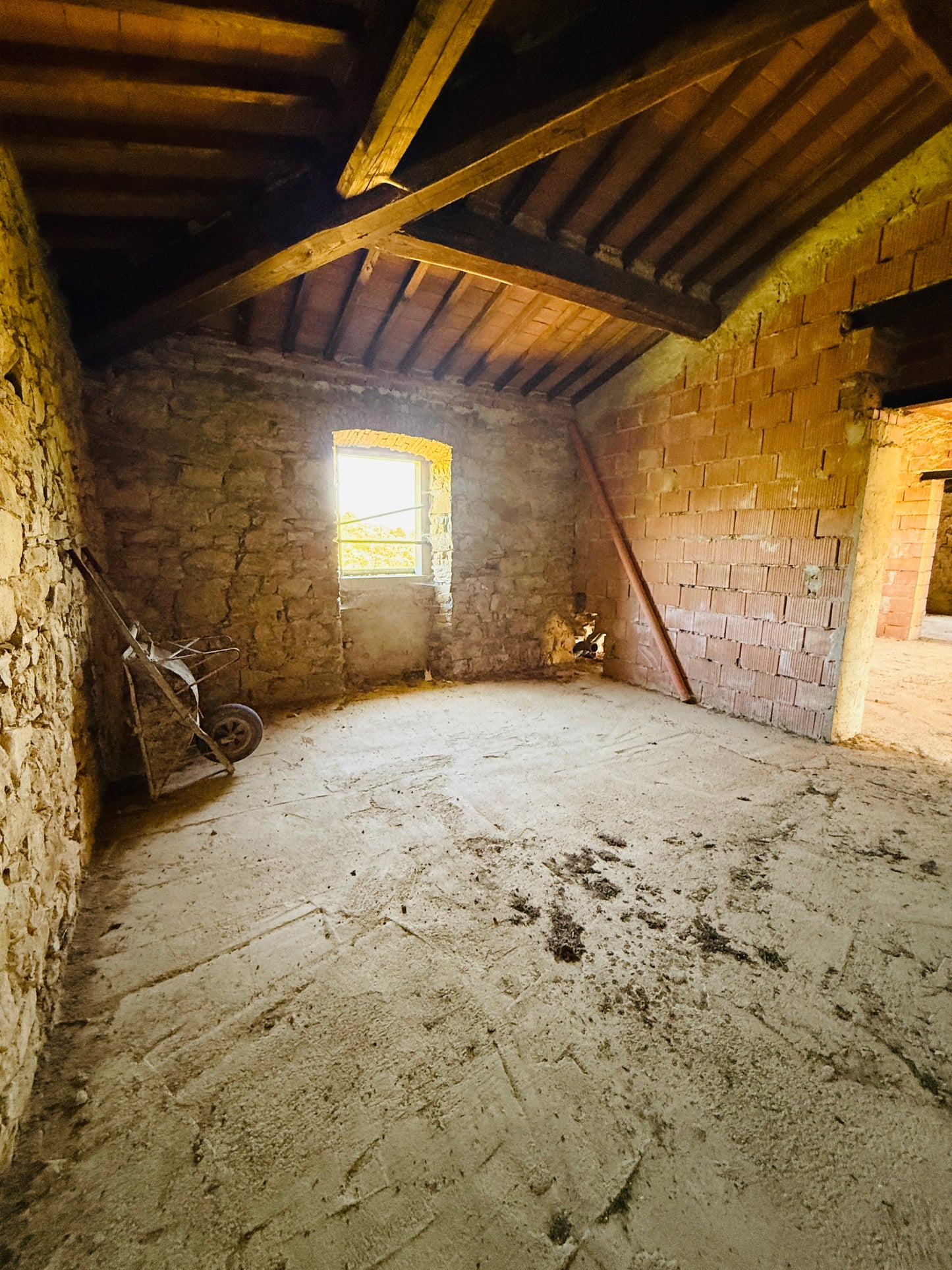 Unfinished stone Leopoldina with panoramic view