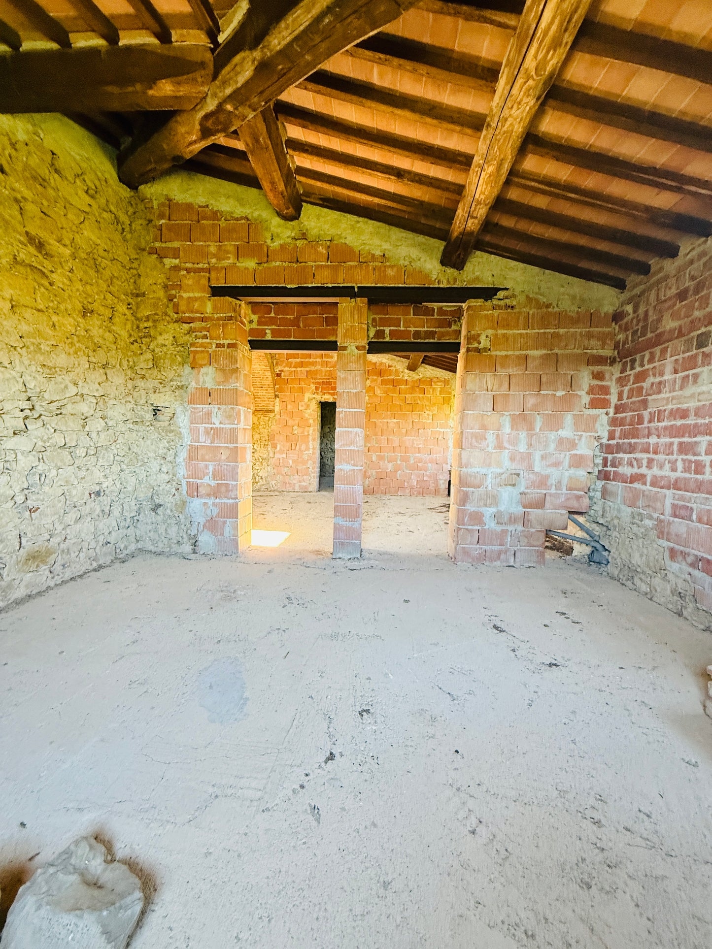 Unfinished stone Leopoldina with panoramic view