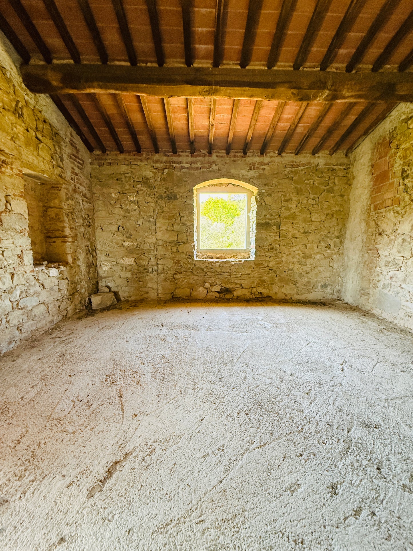 Unfinished stone Leopoldina with panoramic view