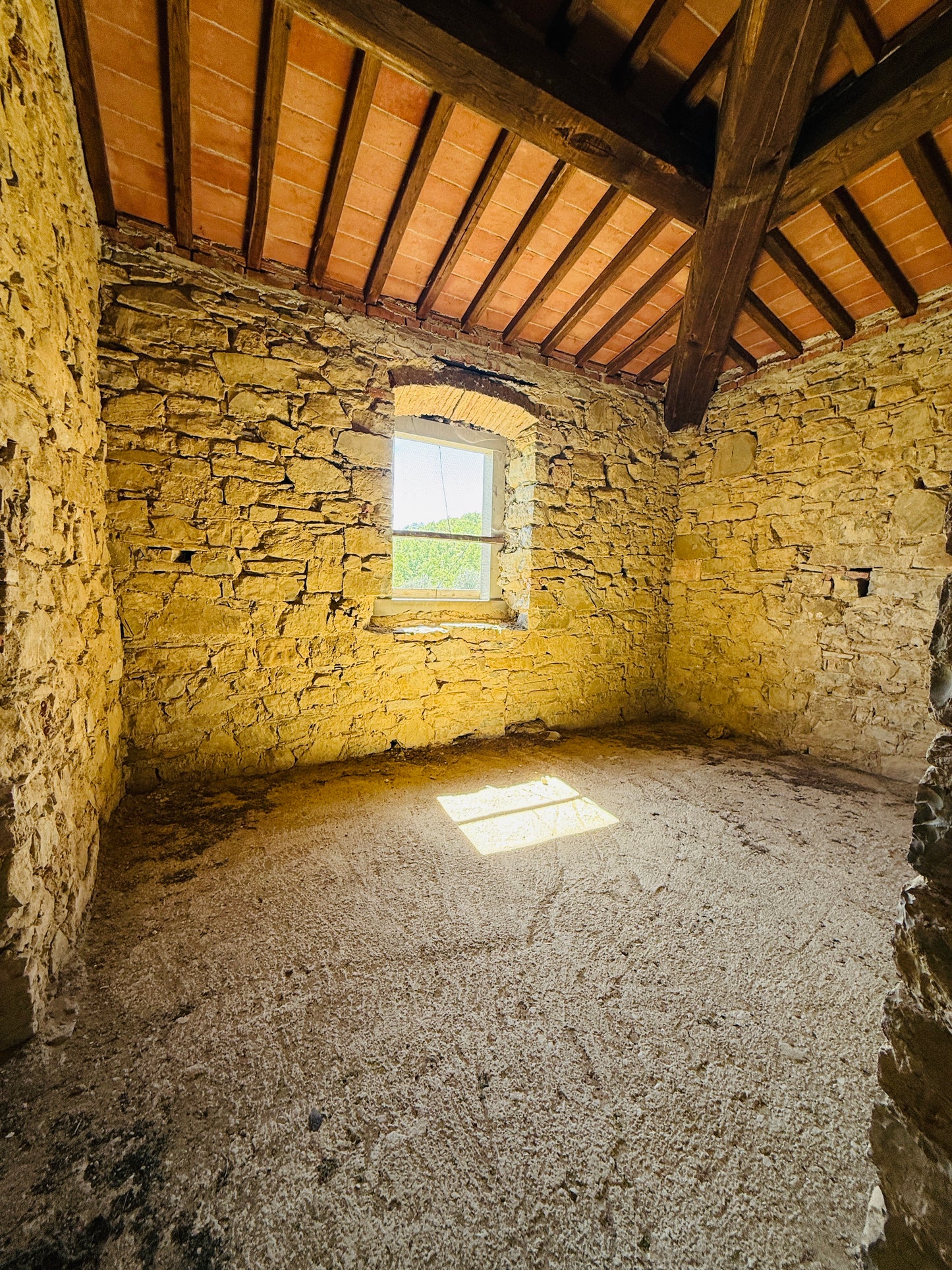 Unfinished stone Leopoldina with panoramic view
