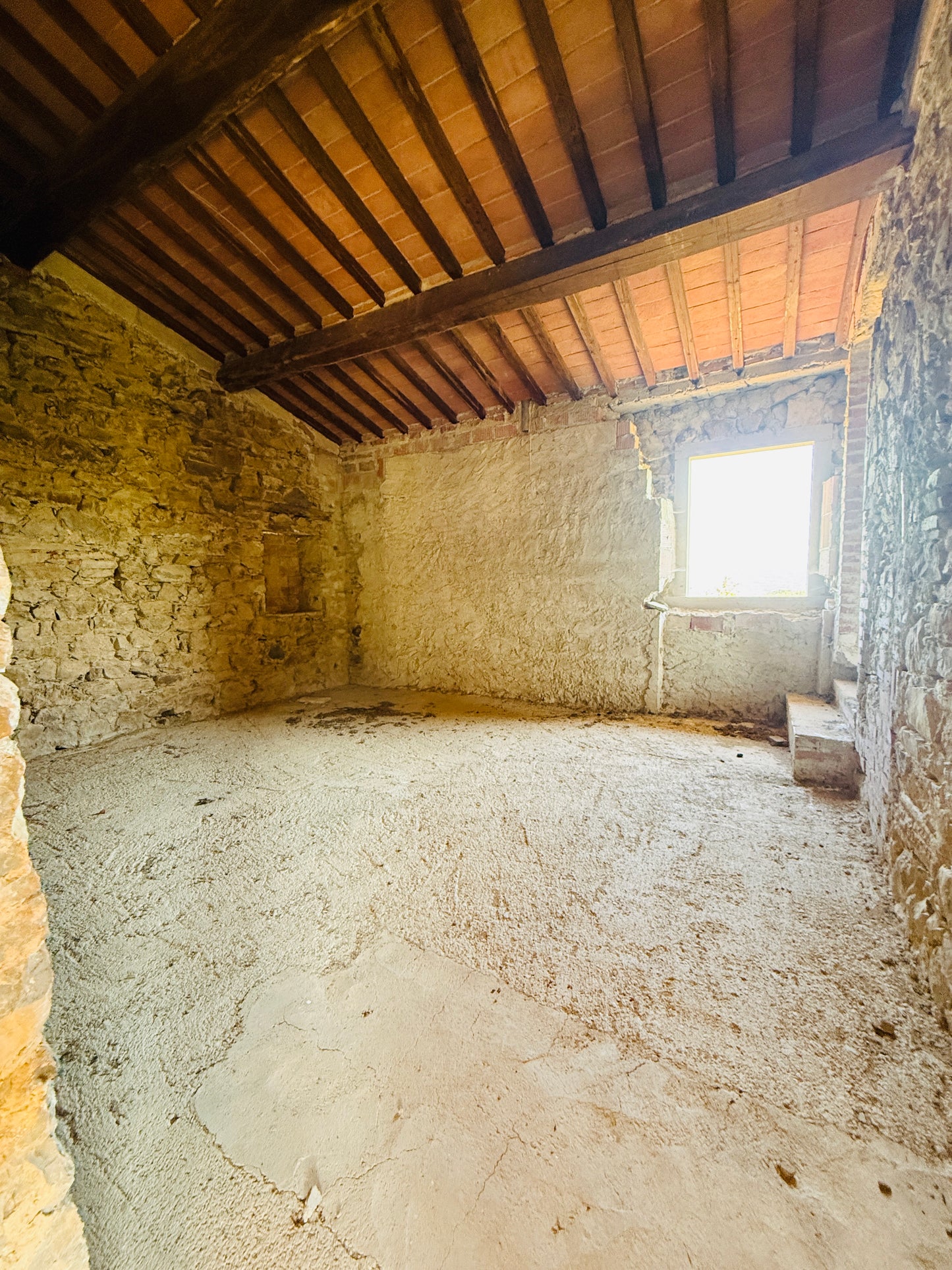 Unfinished stone Leopoldina with panoramic view