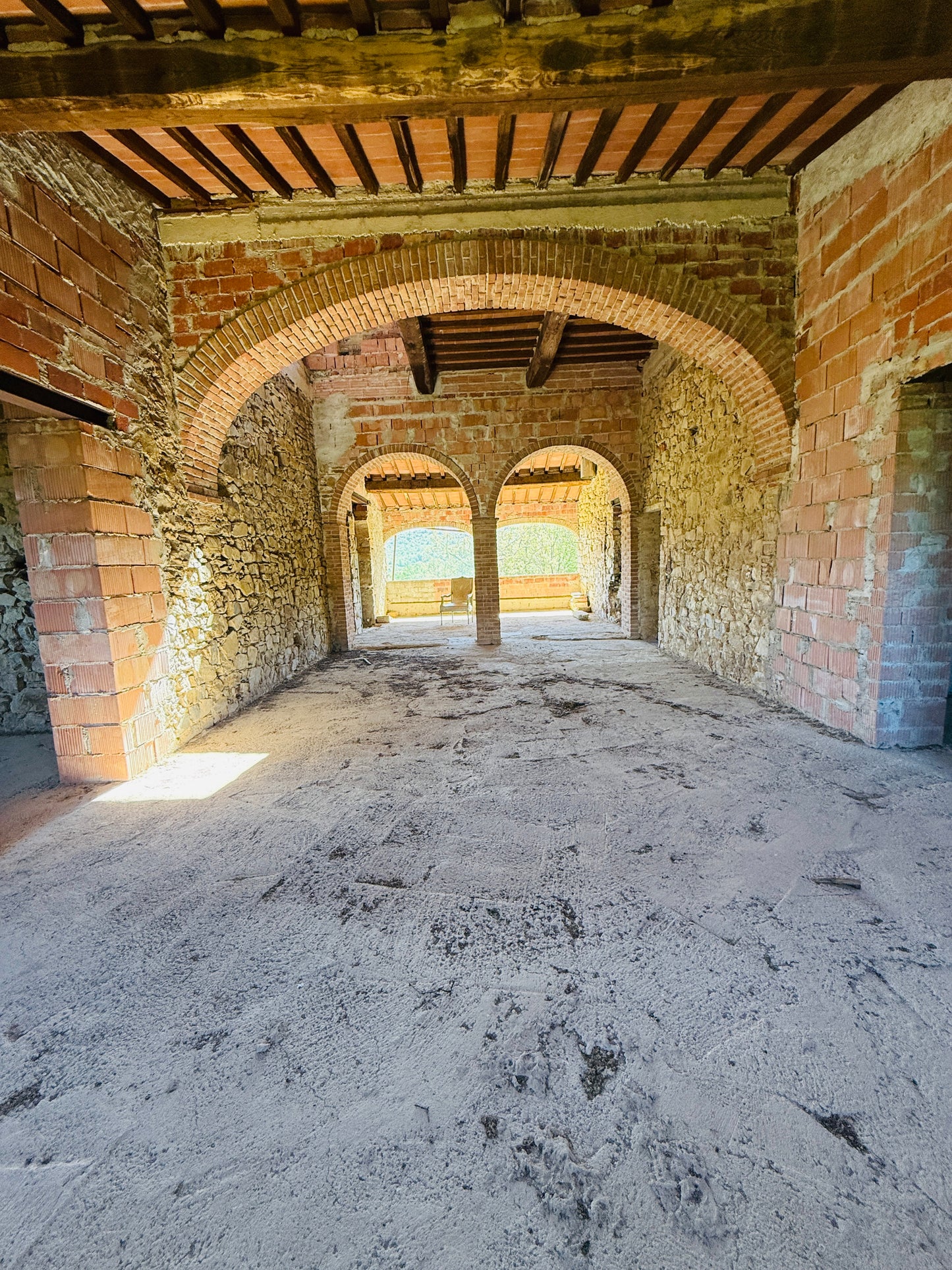 Unfinished stone Leopoldina with panoramic view