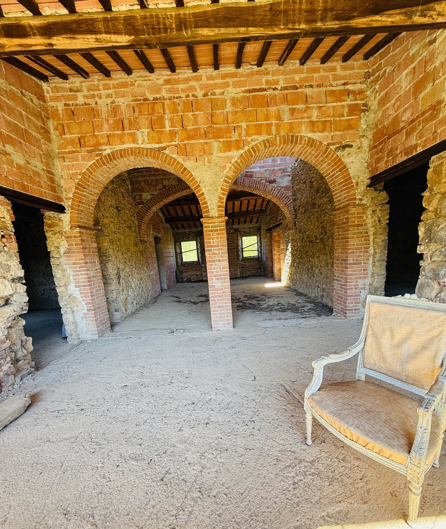 Unfinished stone Leopoldina with panoramic view