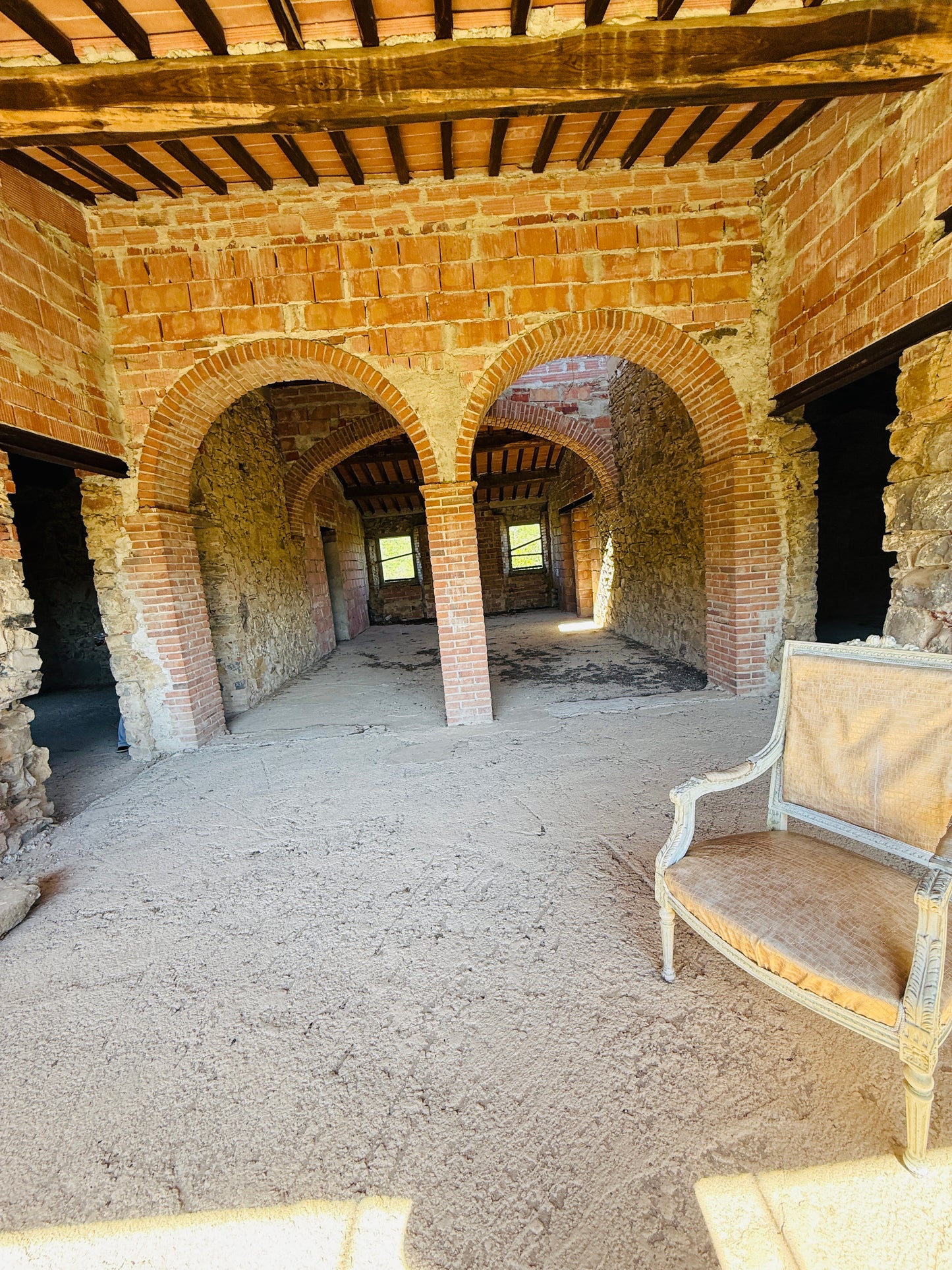 Unfinished stone Leopoldina with panoramic view
