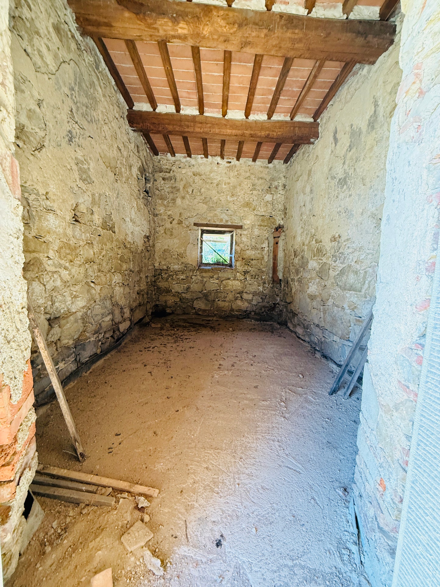 Unfinished stone Leopoldina with panoramic view
