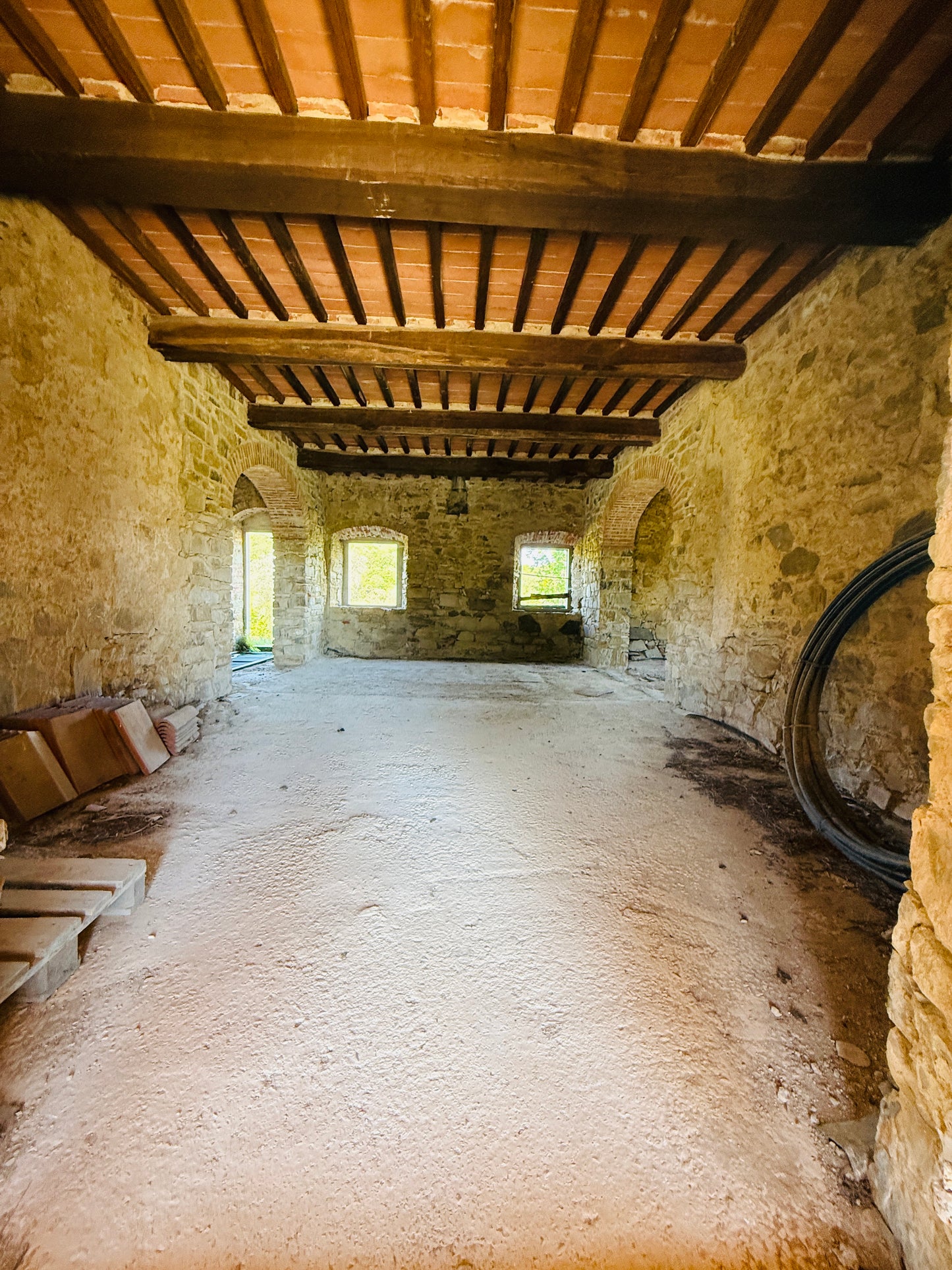 Unfinished stone Leopoldina with panoramic view