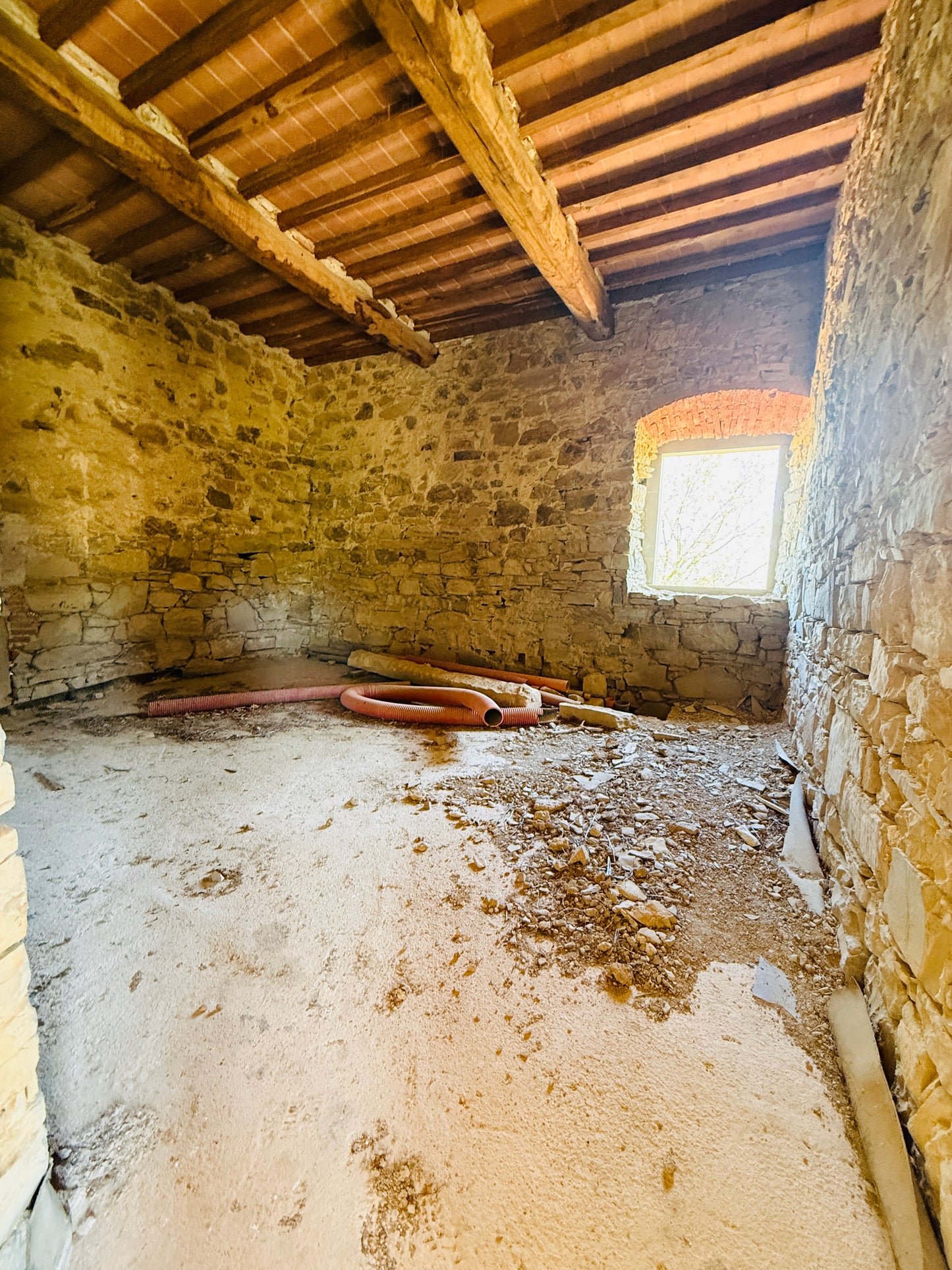 Unfinished stone Leopoldina with panoramic view