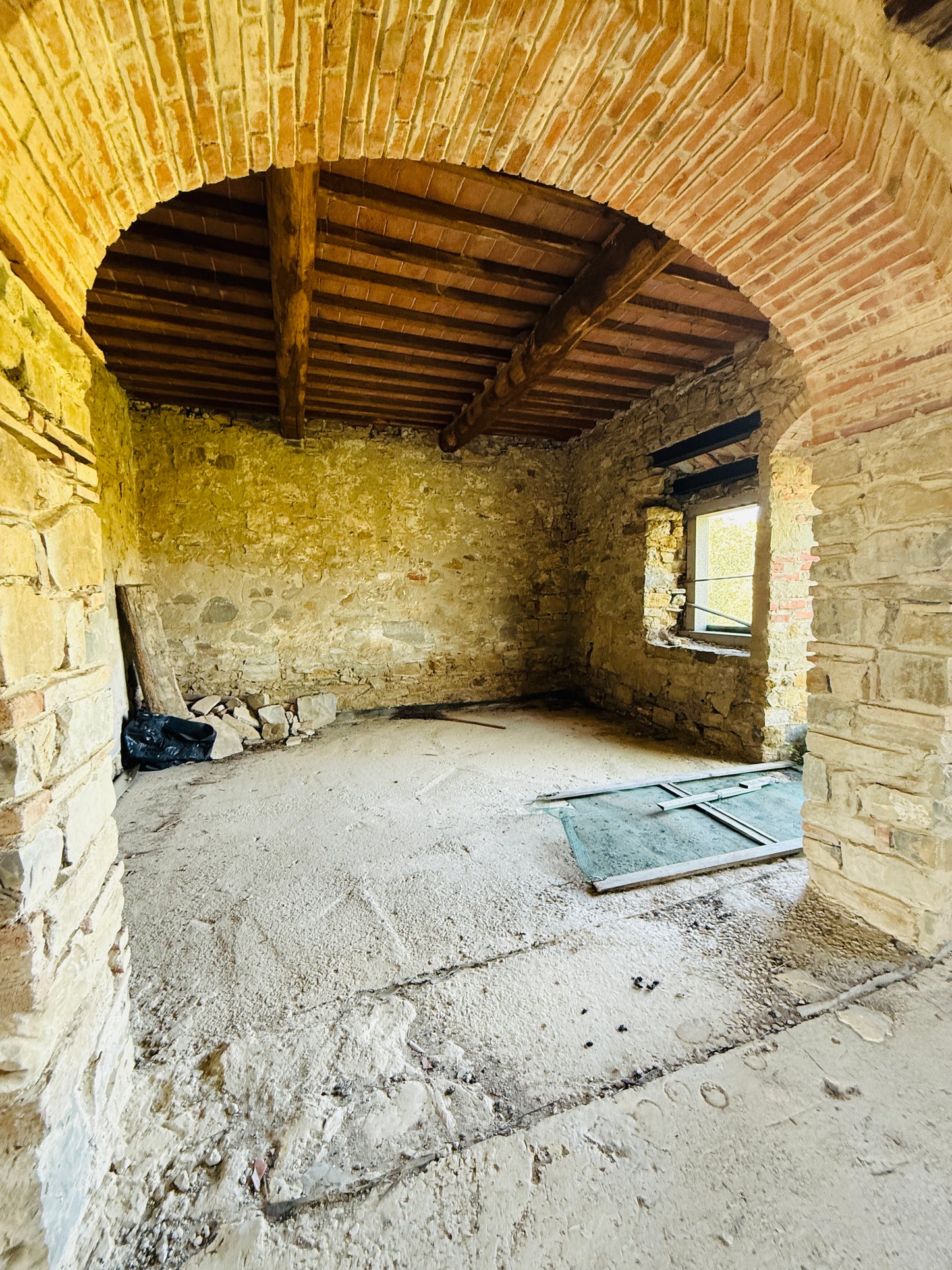Unfinished stone Leopoldina with panoramic view