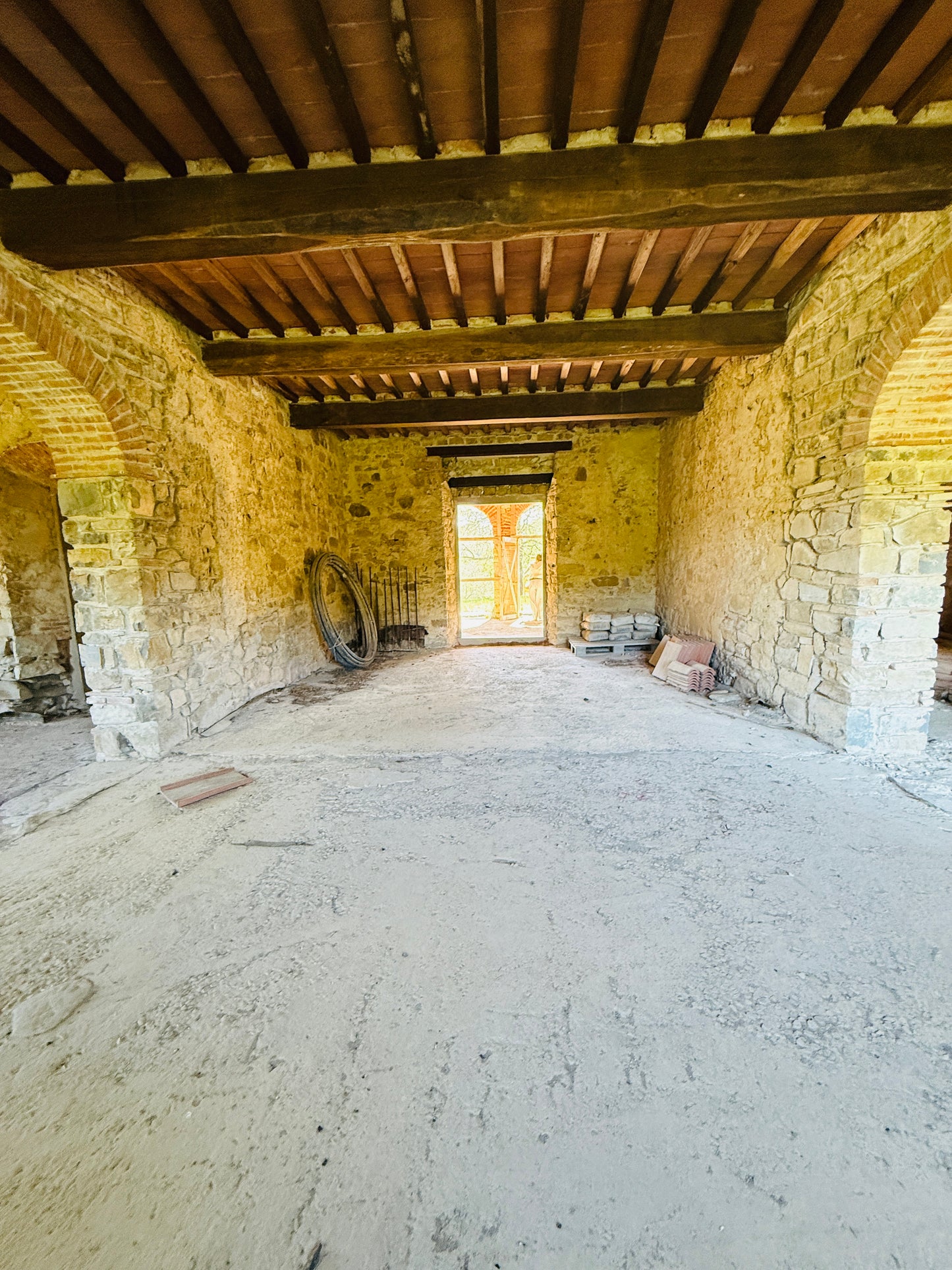 Unfinished stone Leopoldina with panoramic view