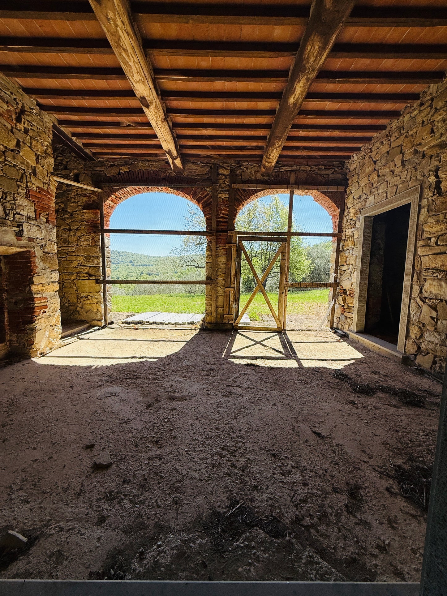 Unfinished stone Leopoldina with panoramic view