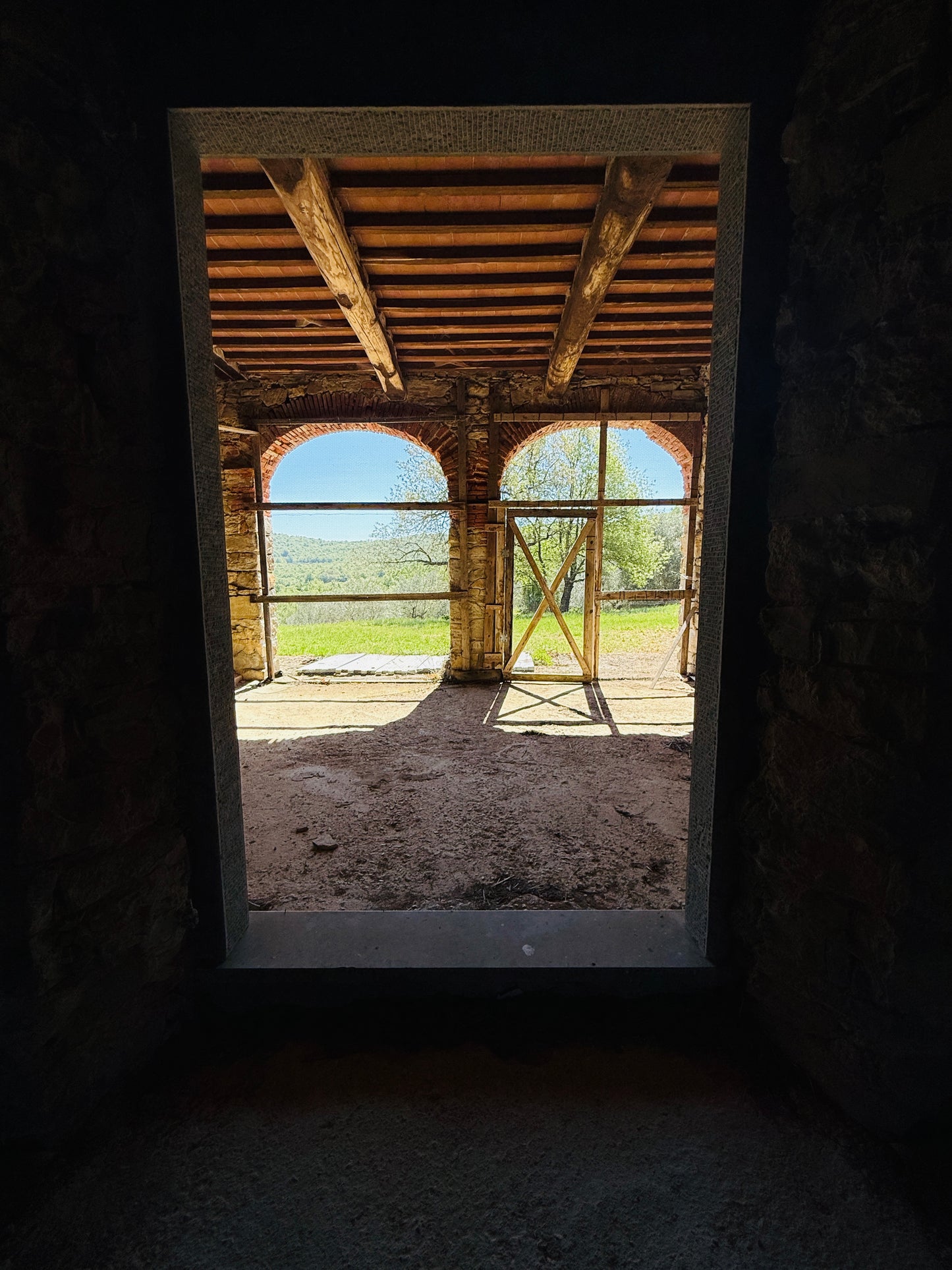 Unfinished stone Leopoldina with panoramic view