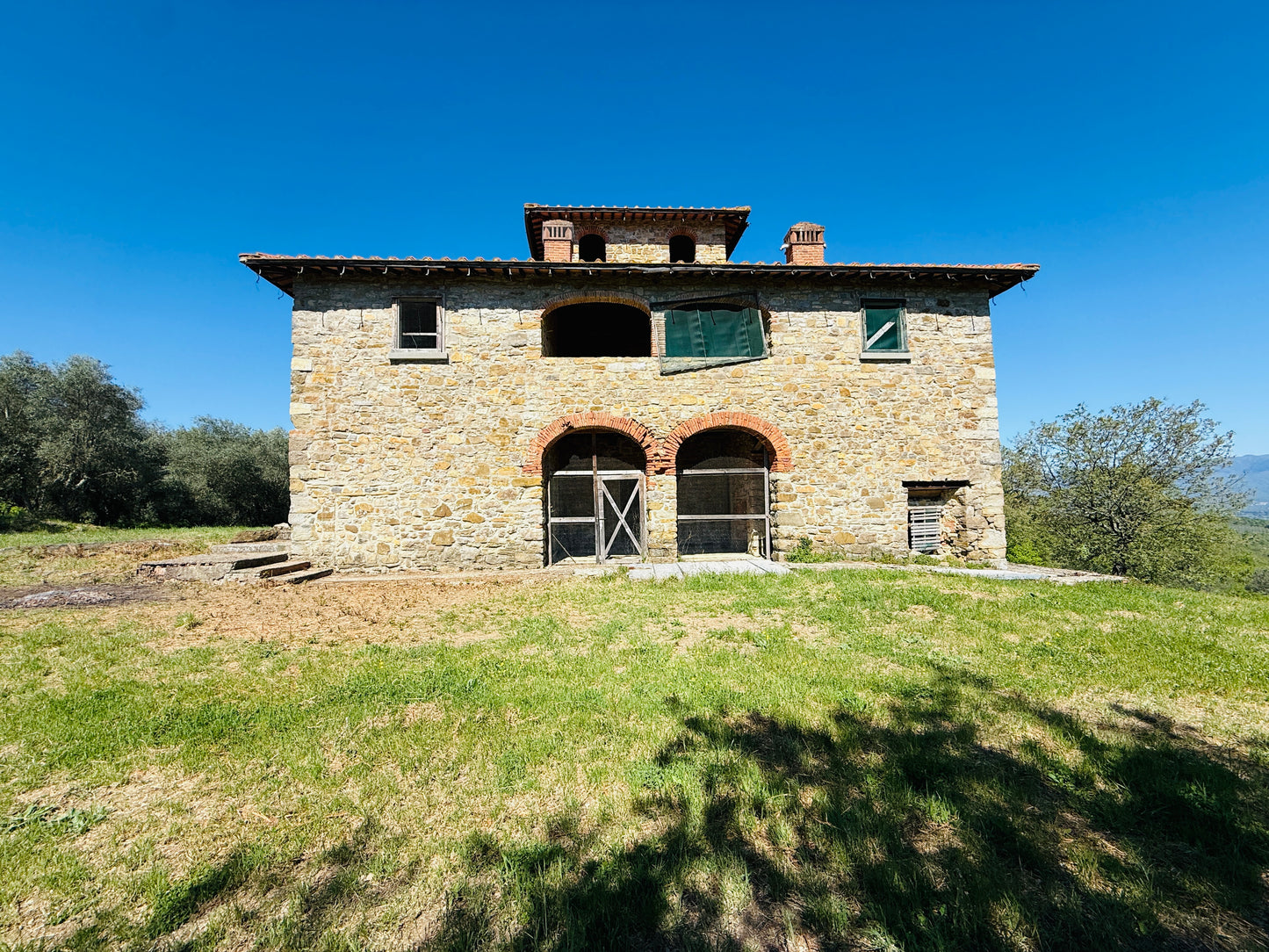Unfinished stone Leopoldina with panoramic view