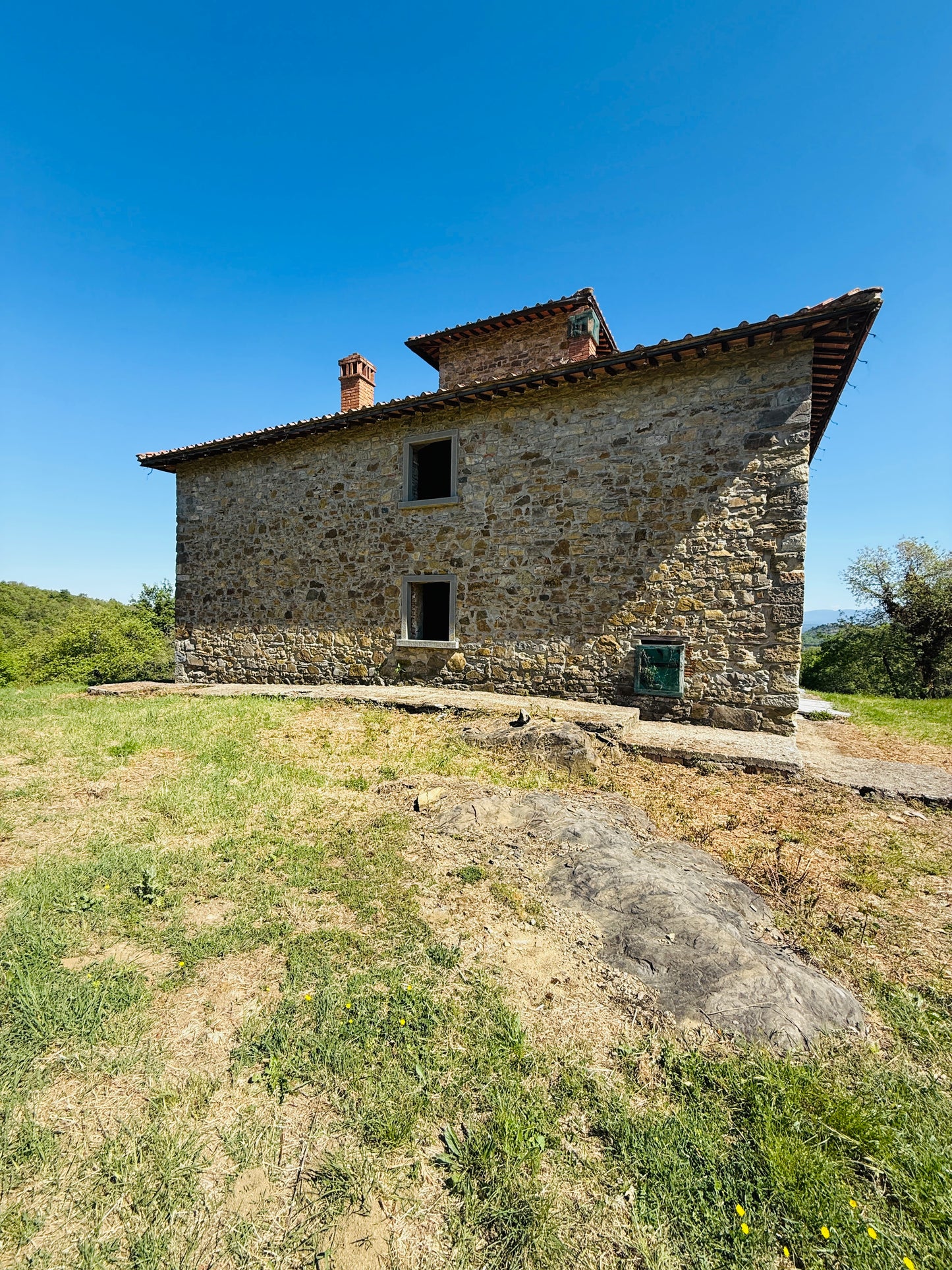 Unfinished stone Leopoldina with panoramic view