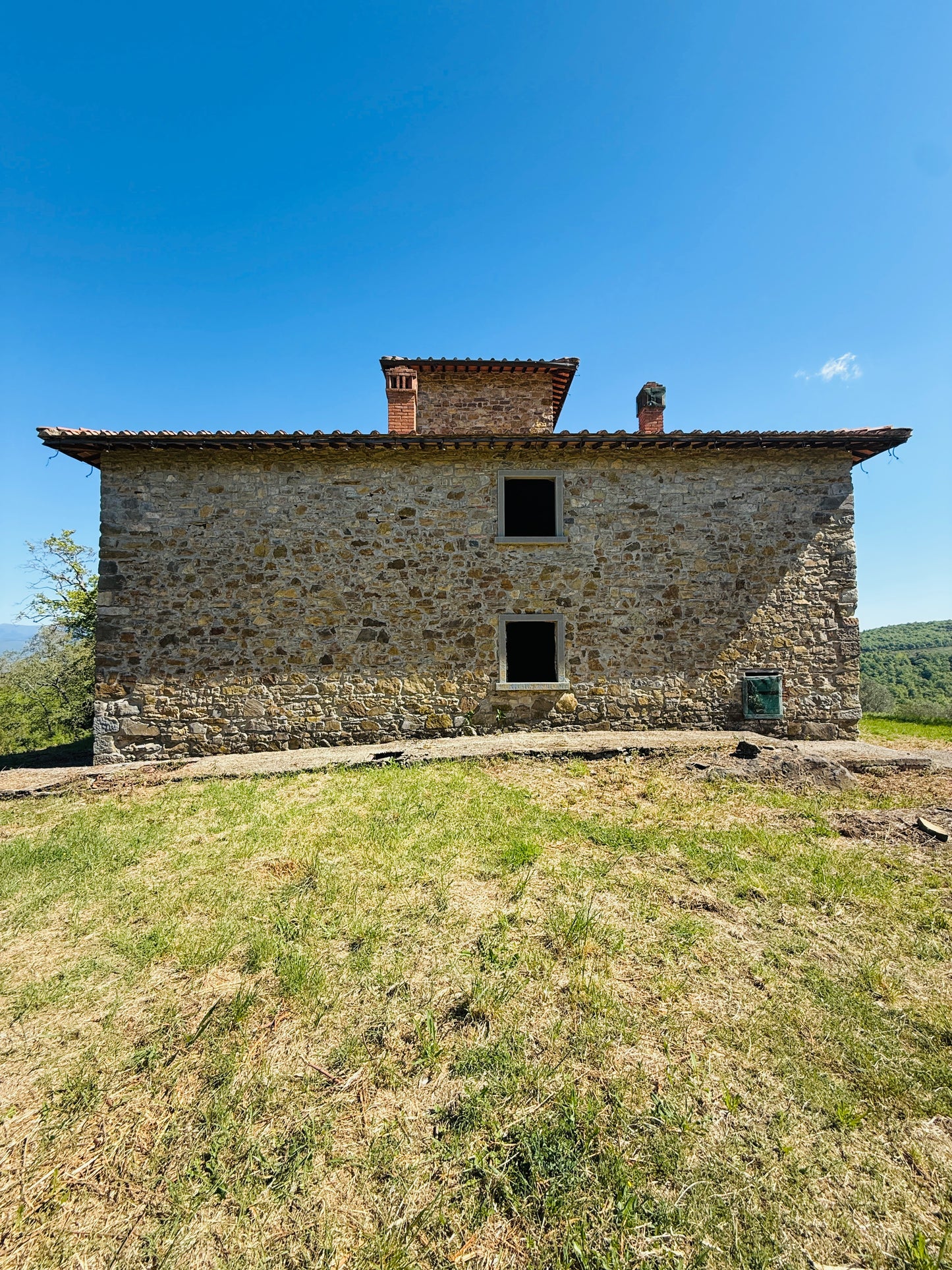 Unfinished stone Leopoldina with panoramic view