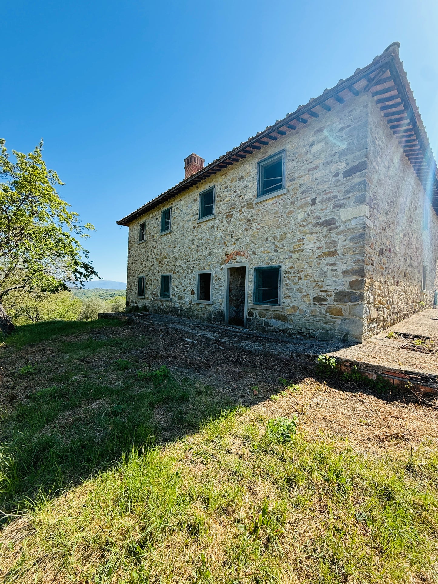 Unfinished stone Leopoldina with panoramic view
