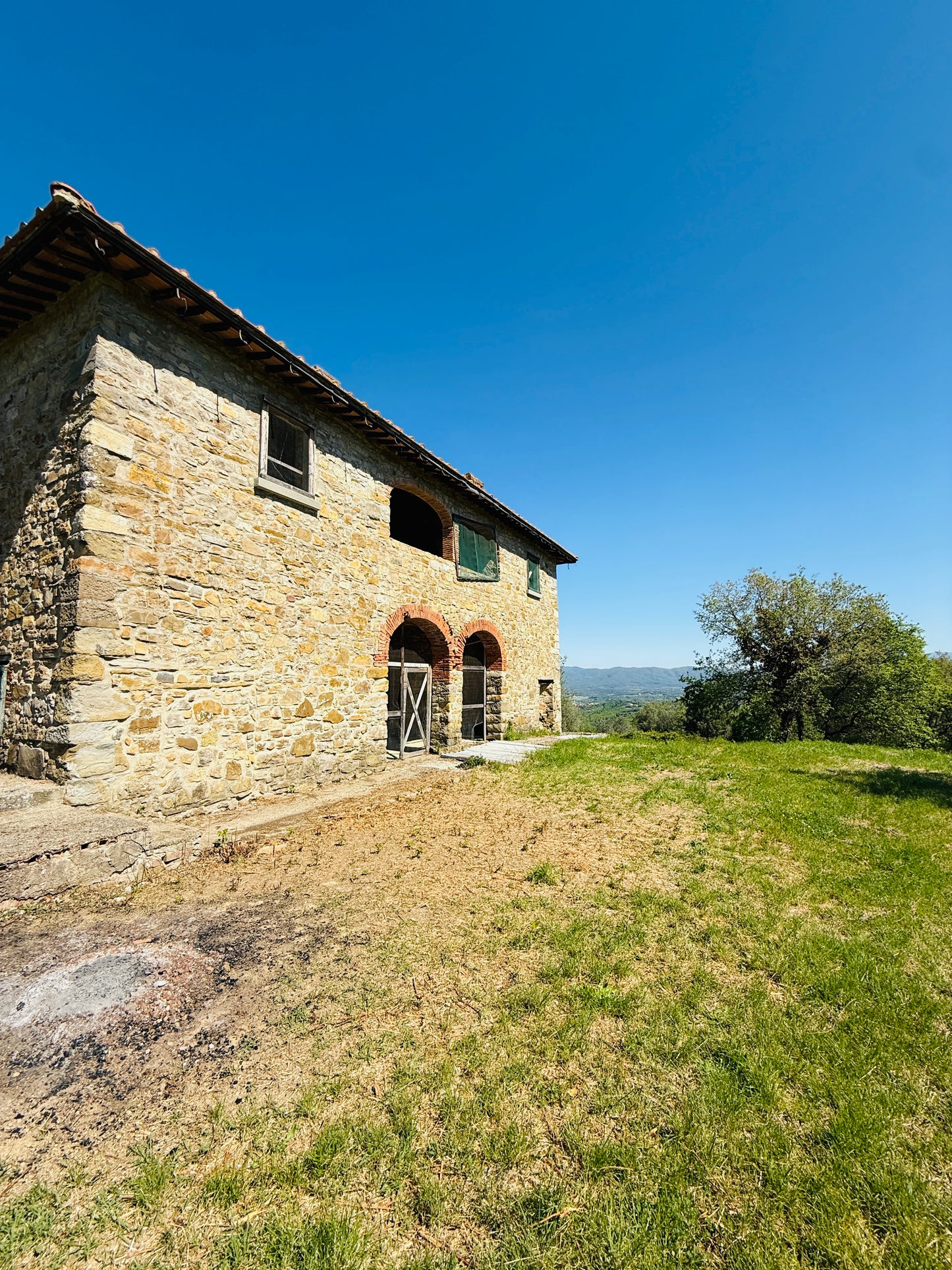 Unfinished stone Leopoldina with panoramic view