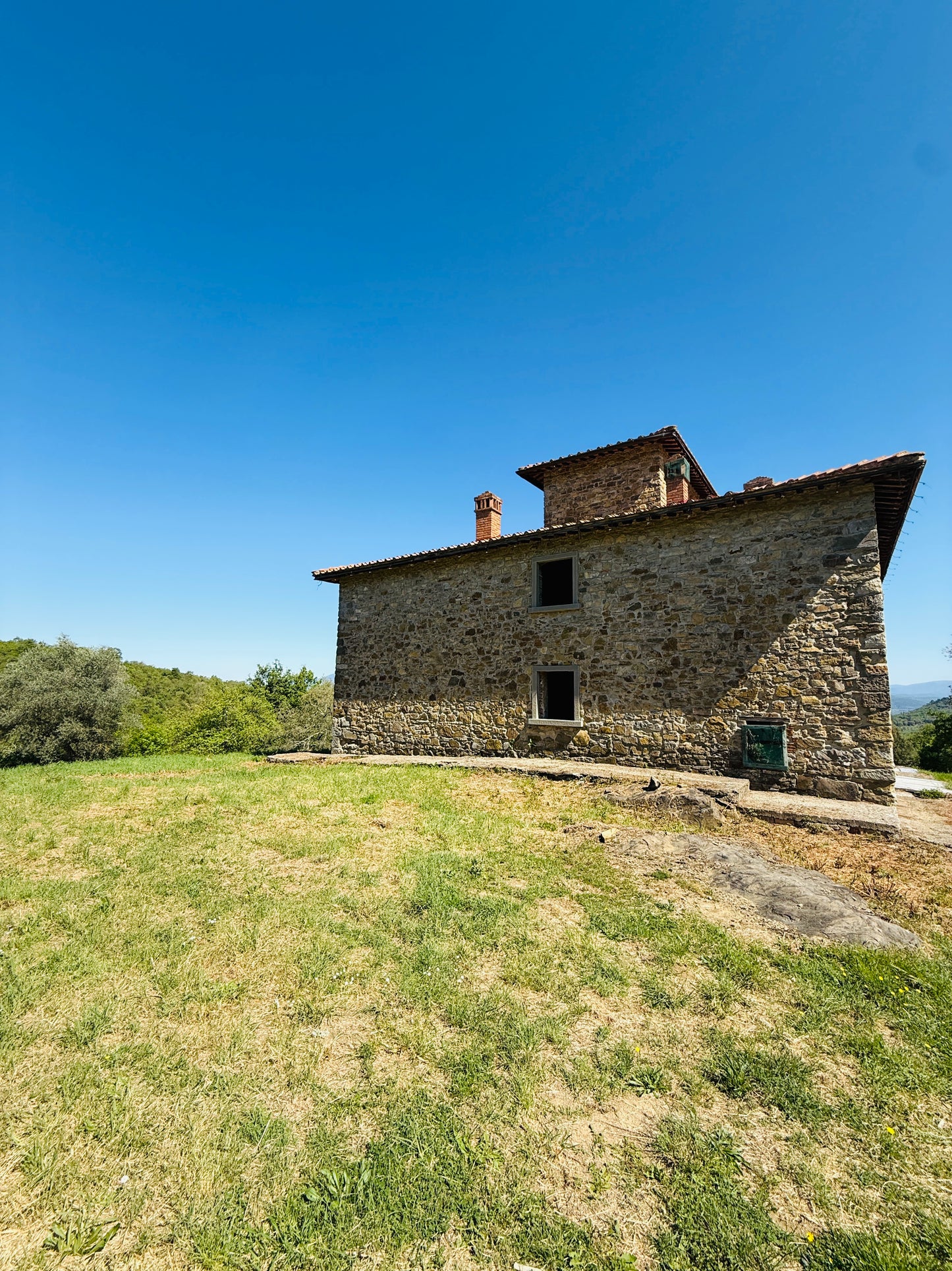 Unfinished stone Leopoldina with panoramic view